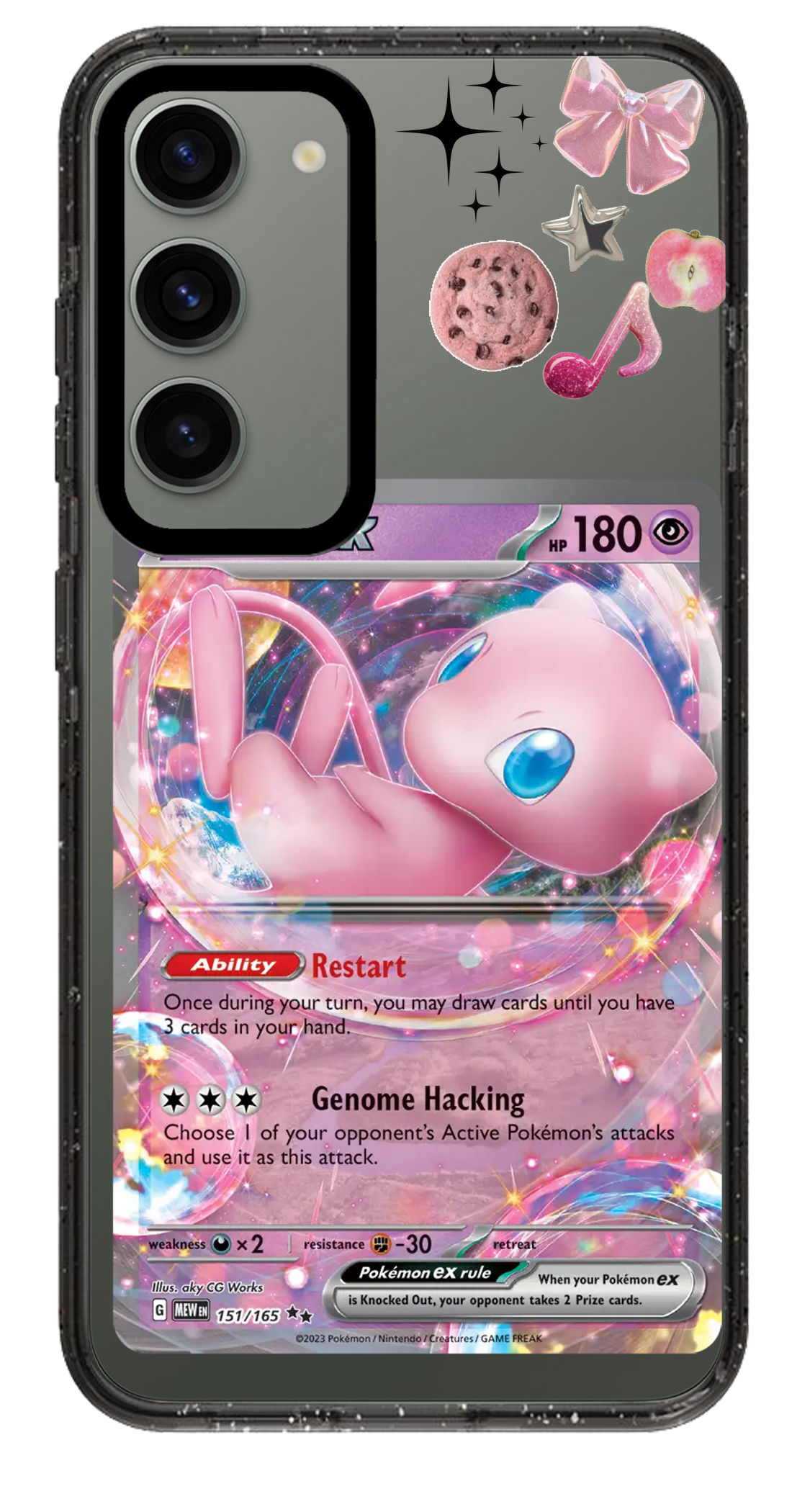 PixVoices rendered material preview - 3400 - Clear Black Samsung Case