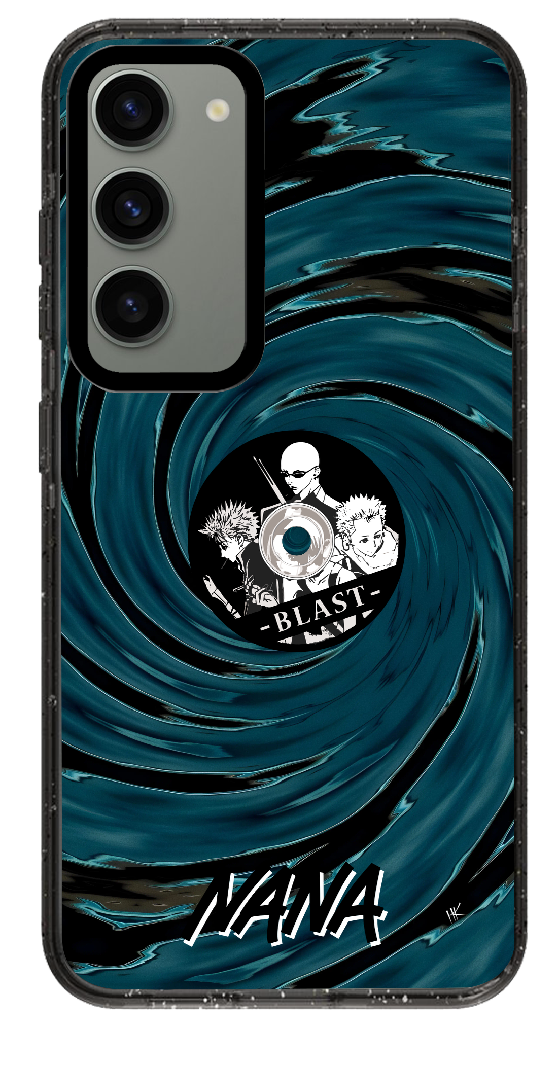 PixVoices rendered material preview - 3625 - Clear Black Samsung Case