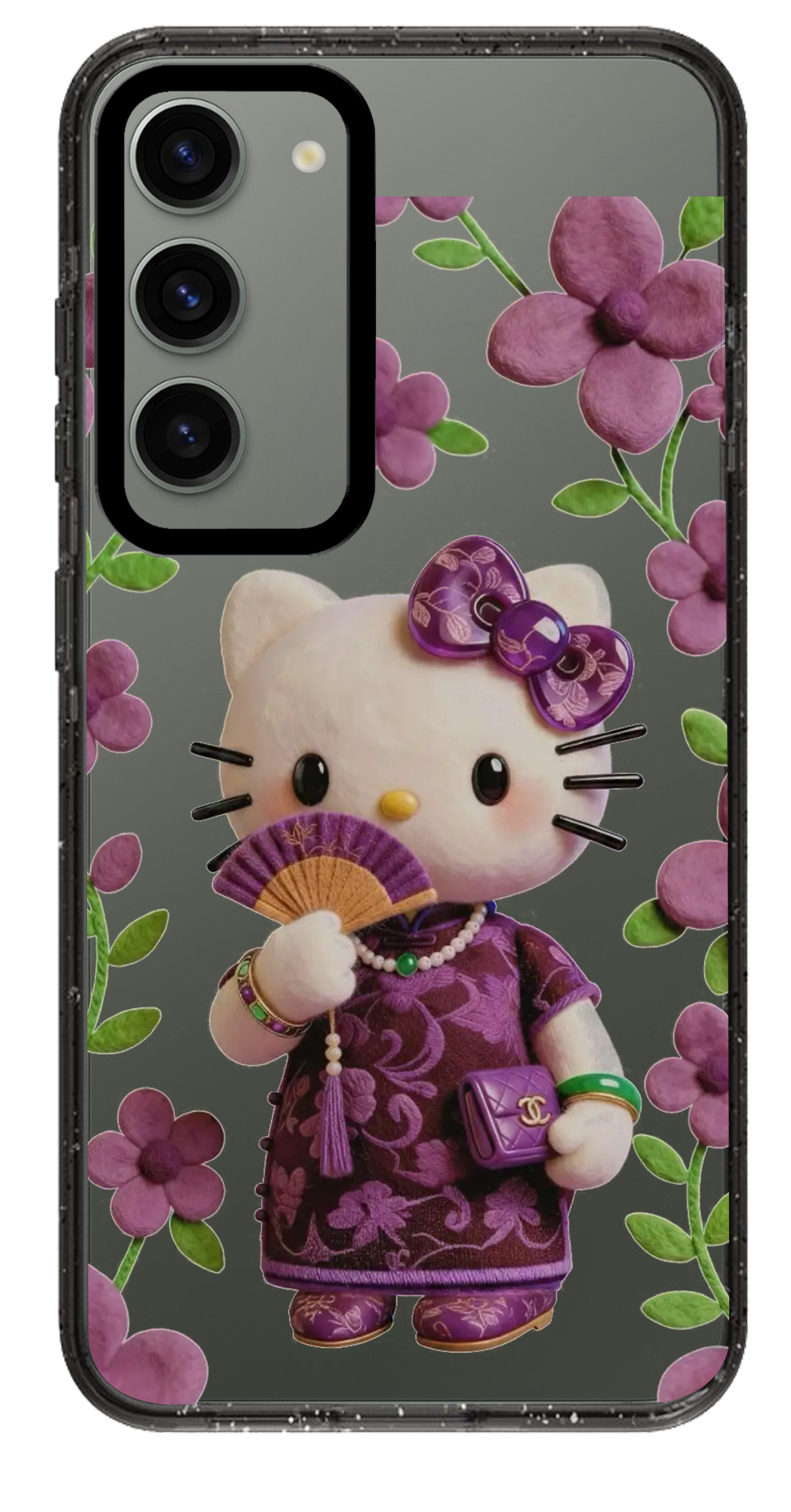 PixVoices rendered material preview - 3655 - Clear Black Samsung Case