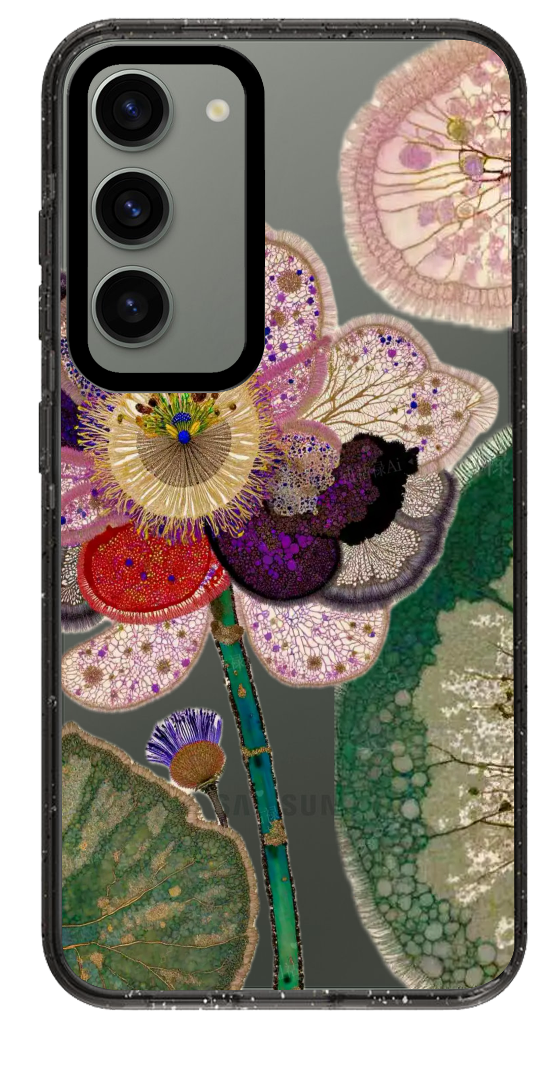 PixVoices rendered material preview - 3660 - Clear Black Samsung Case