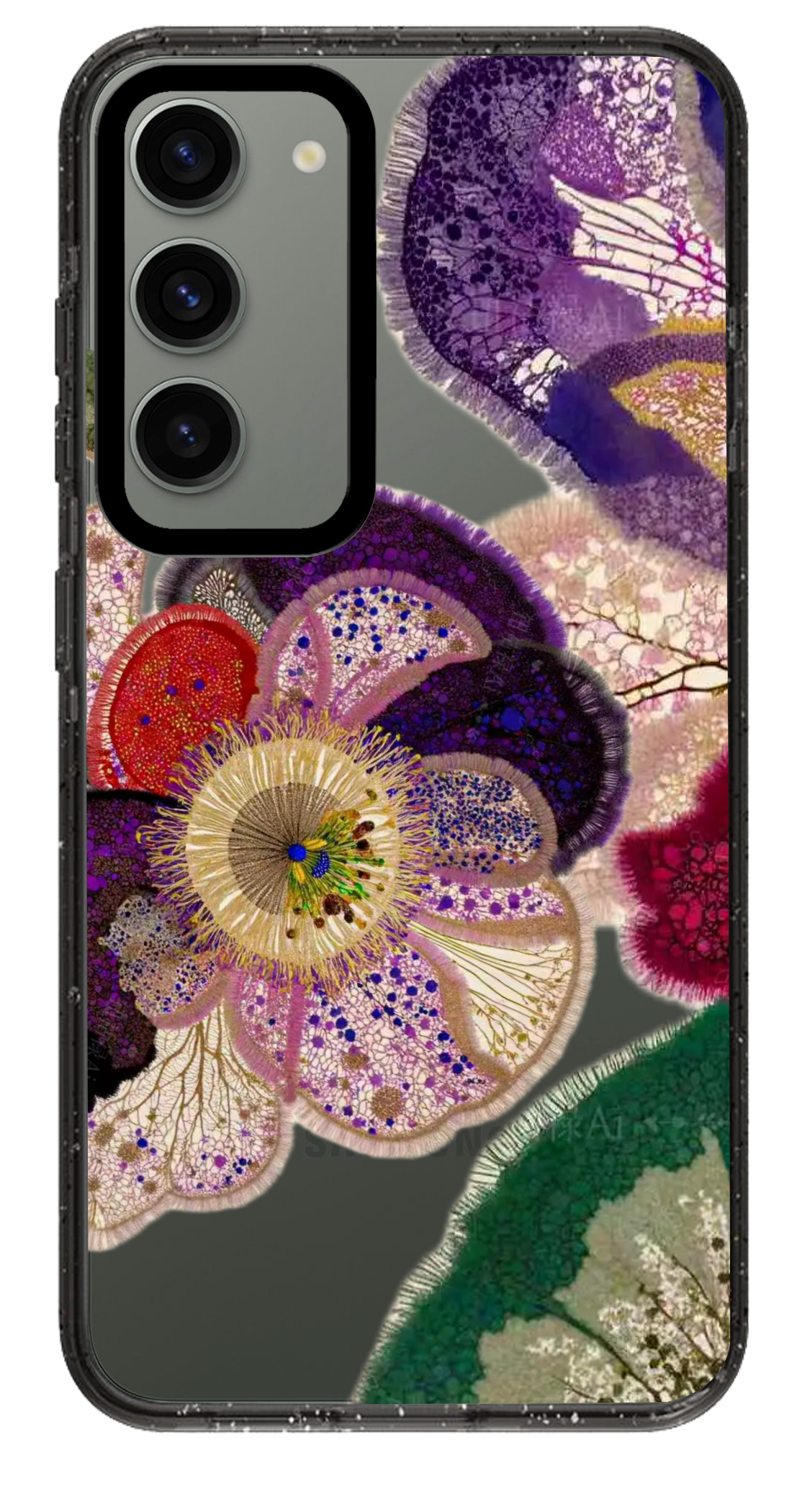 PixVoices rendered material preview - 3661 - Clear Black Samsung Case