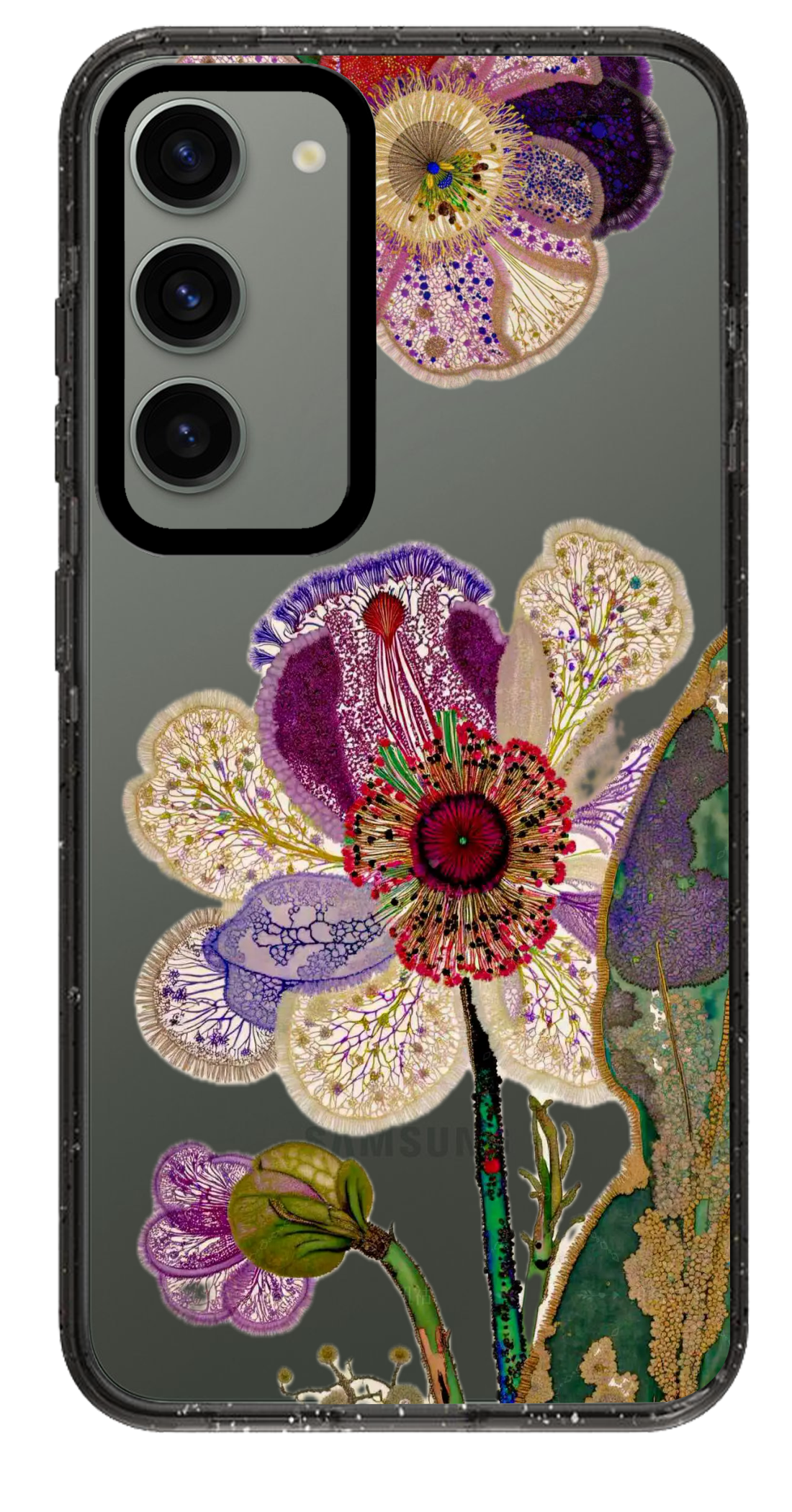 PixVoices rendered material preview - 3662 - Clear Black Samsung Case