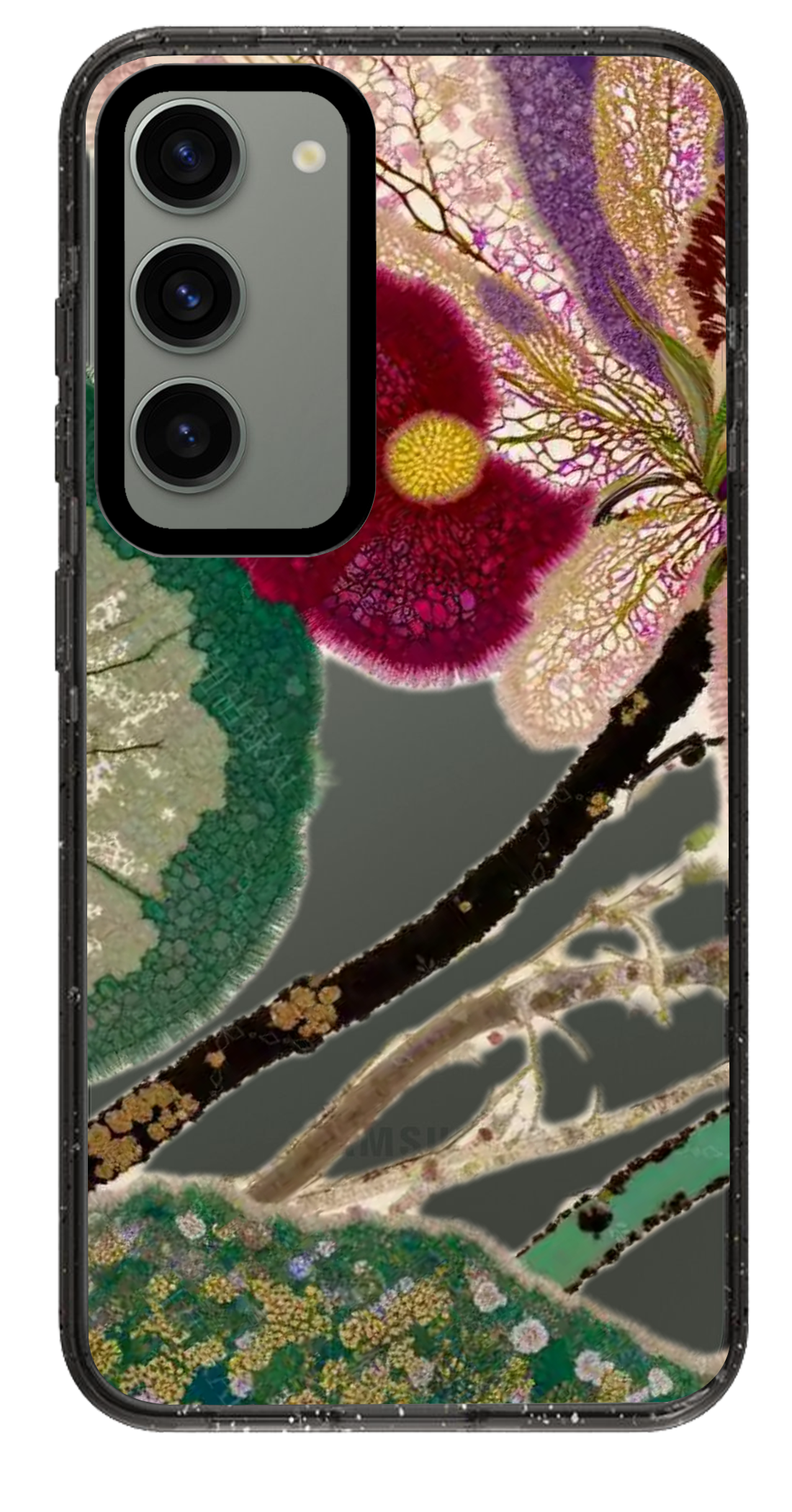 PixVoices rendered material preview - 3664 - Clear Black Samsung Case