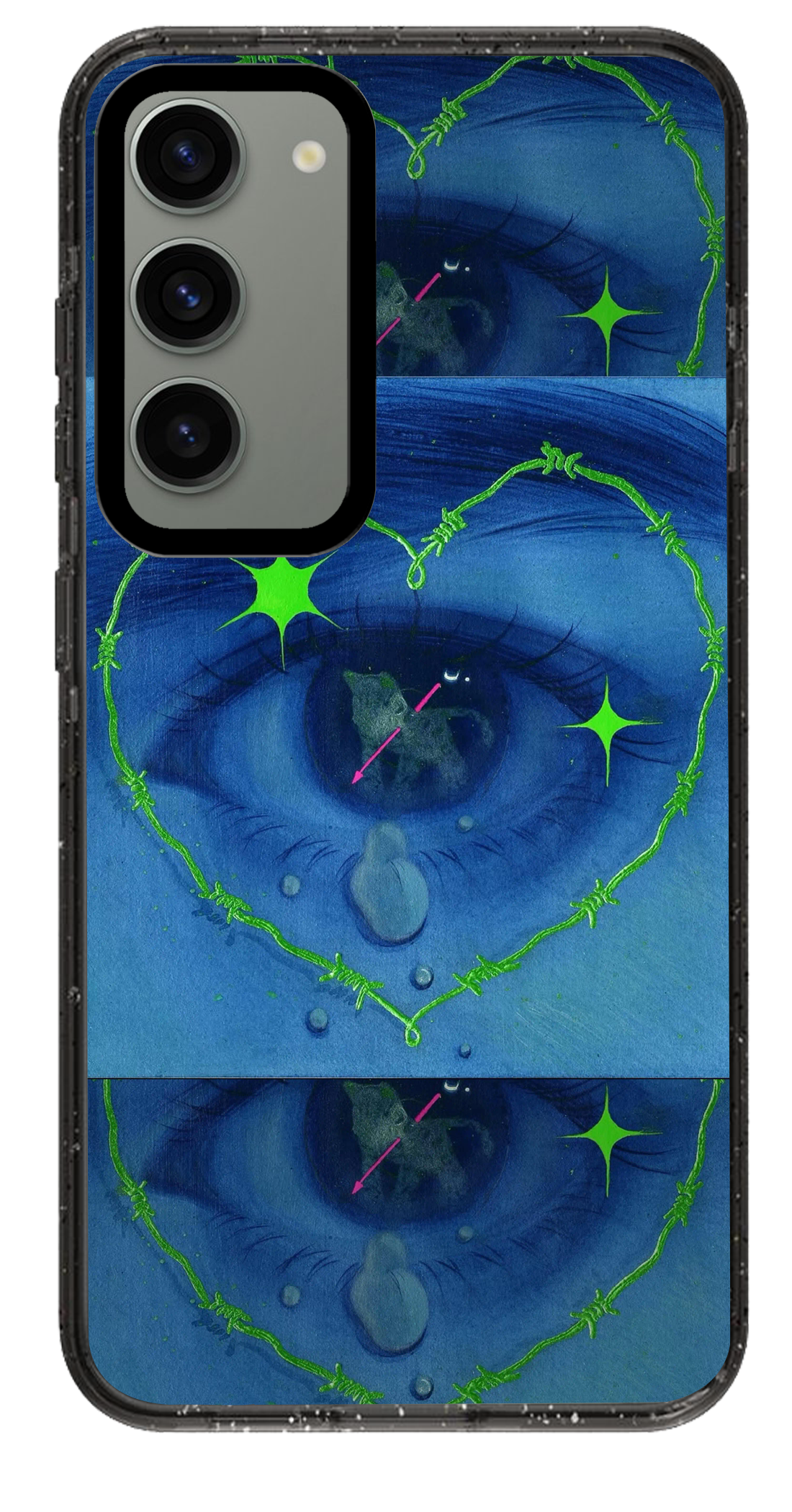PixVoices rendered material preview - 3724 - Clear Black Samsung Case