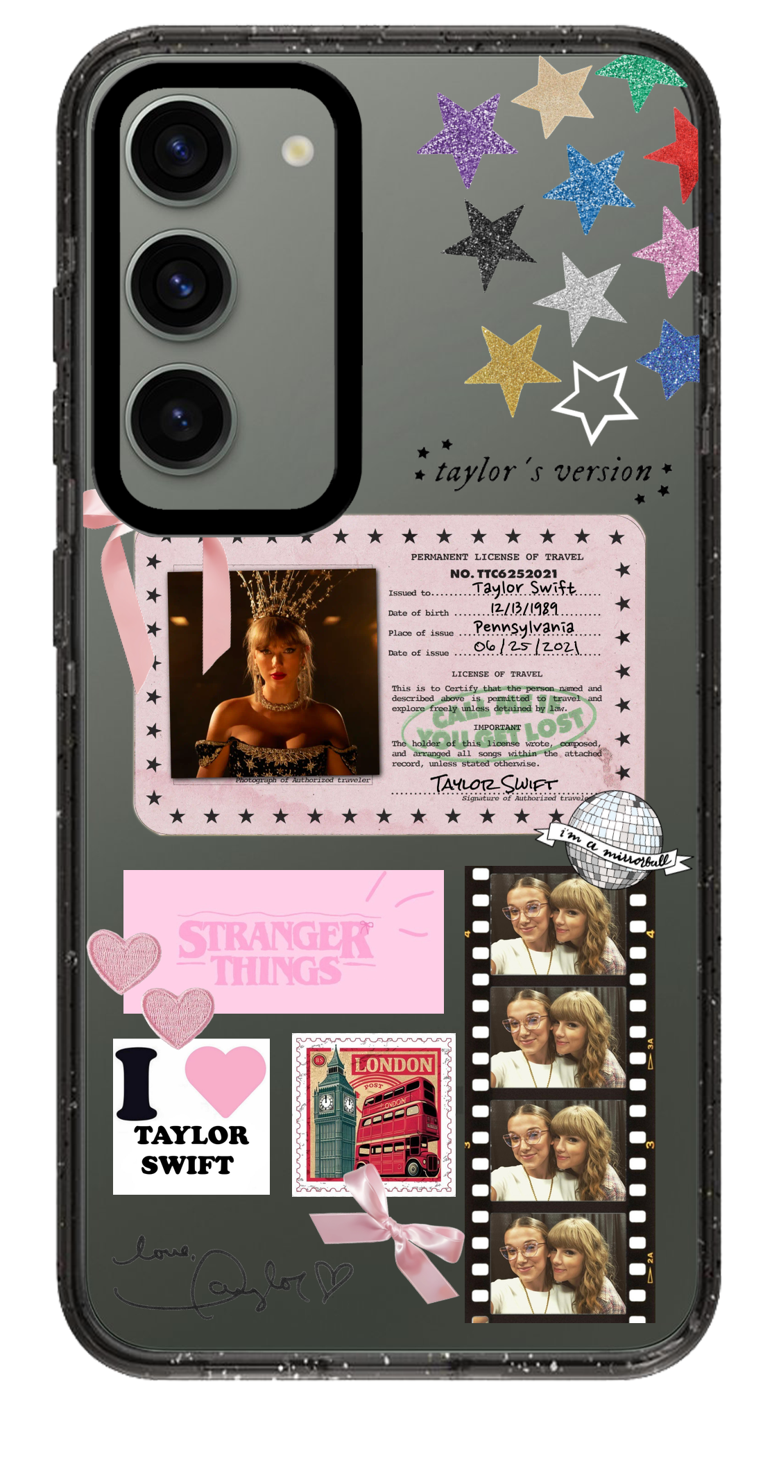 PixVoices rendered material preview - 3858 - Clear Black Samsung Case
