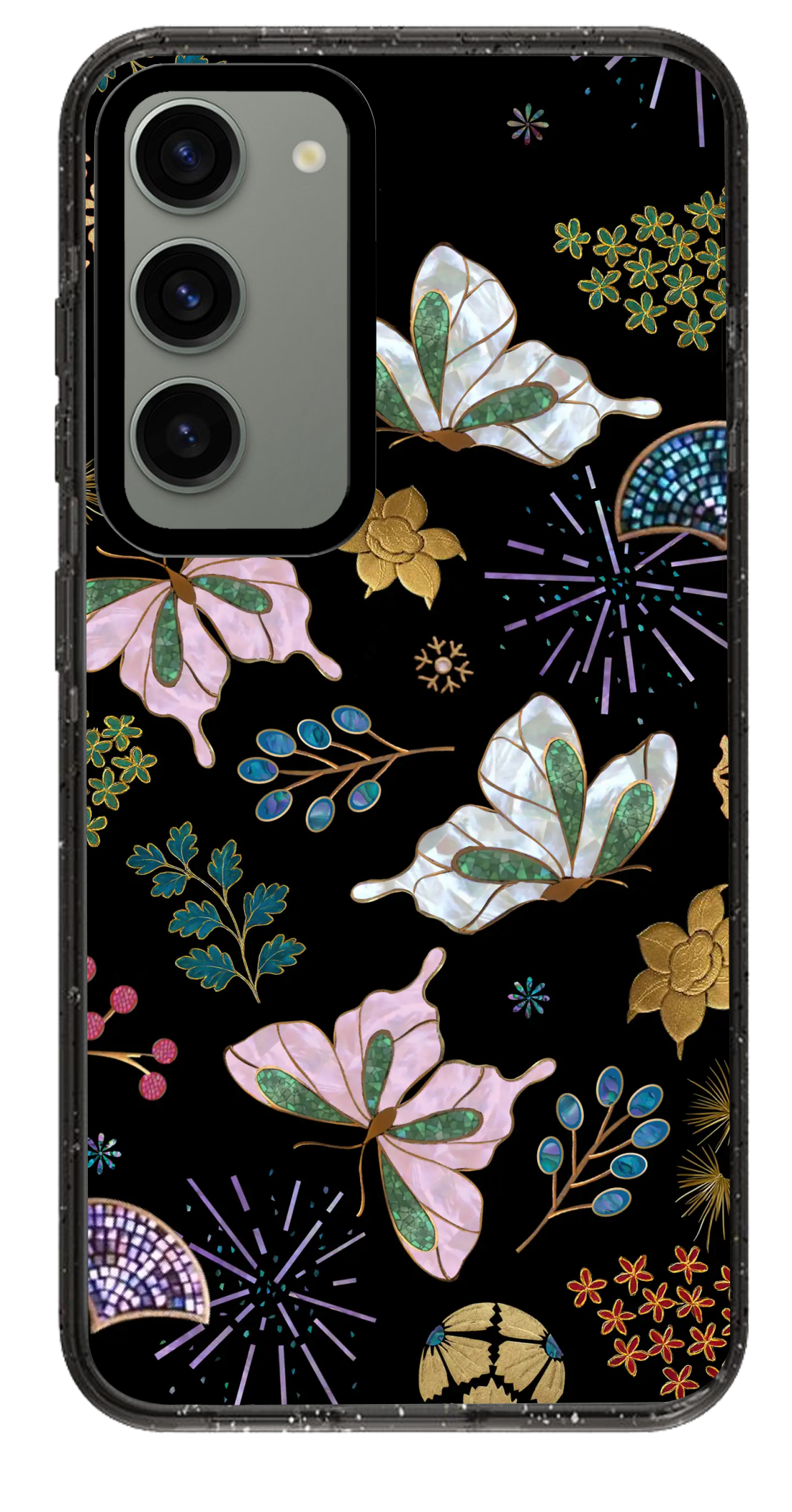 PixVoices rendered material preview - 4046 - Clear Black Samsung Case
