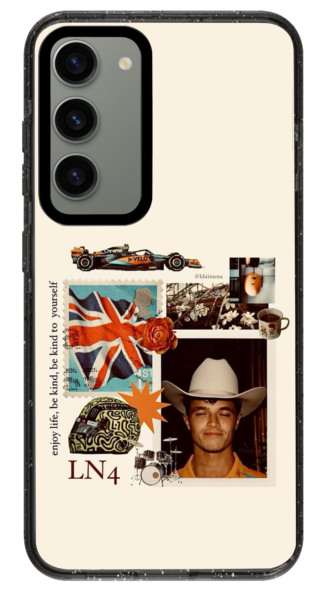 PixVoices rendered material preview - 4143 - Clear Black Samsung Case