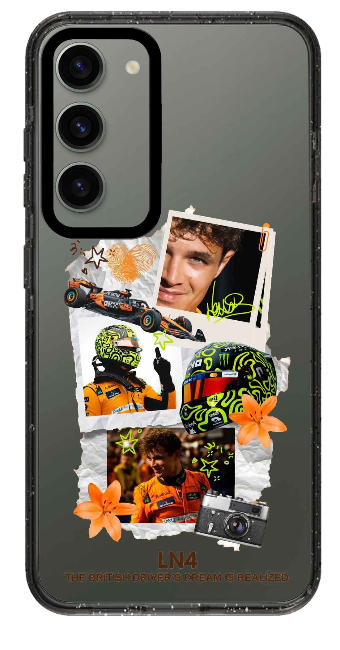 PixVoices rendered material preview - 4149 - Clear Black Samsung Case
