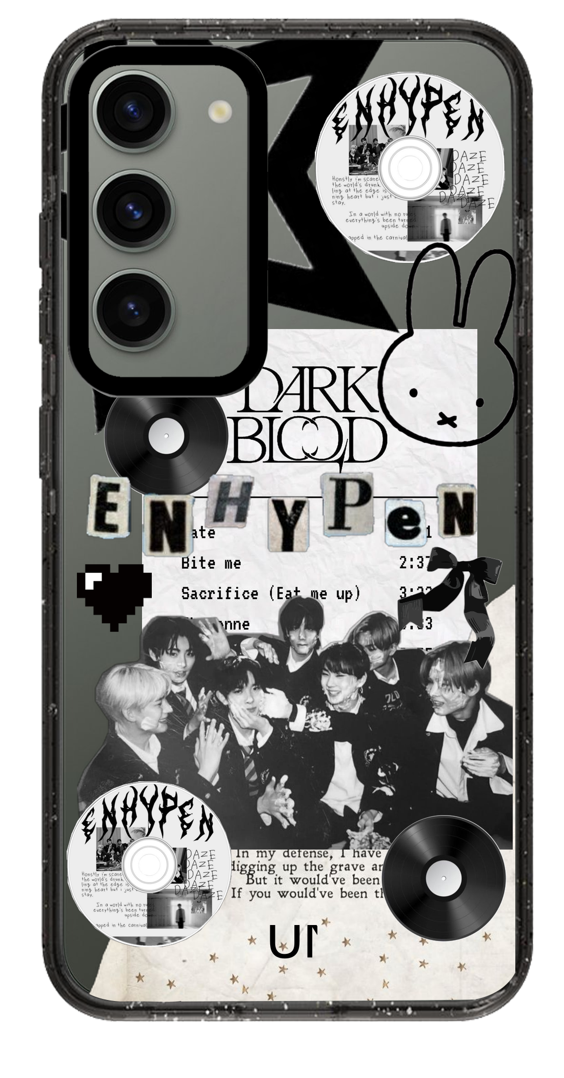 PixVoices rendered material preview - 5593 - Clear Black Samsung Case