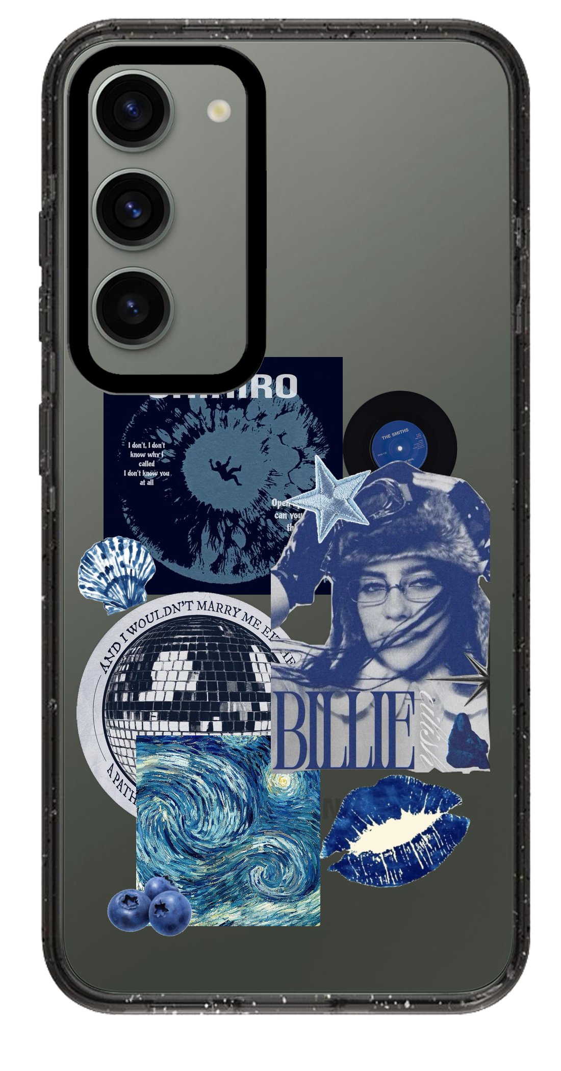 PixVoices rendered material preview - 5844 - Clear Black Samsung Case
