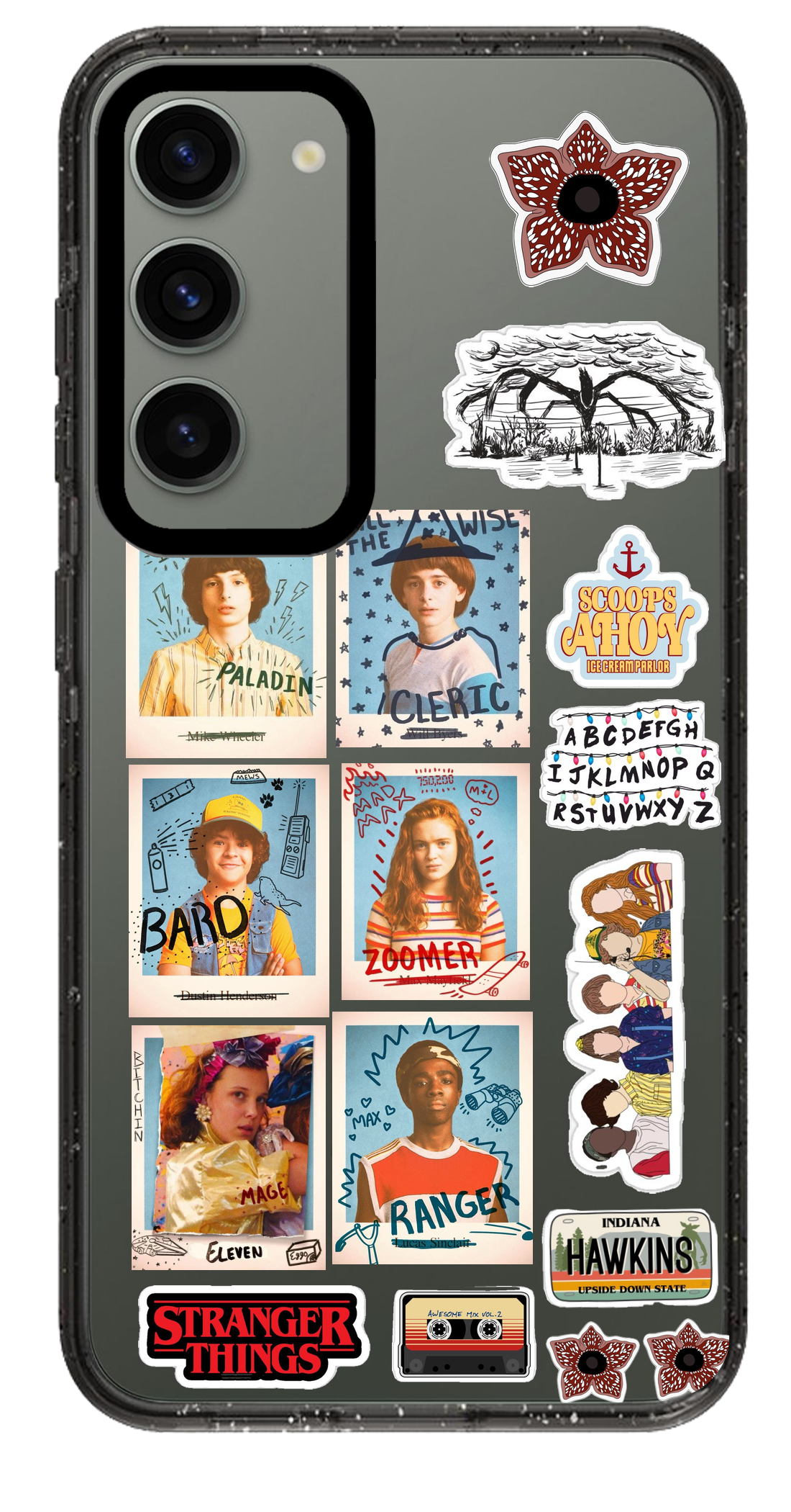 PixVoices rendered material preview - 5944 - Clear Black Samsung Case
