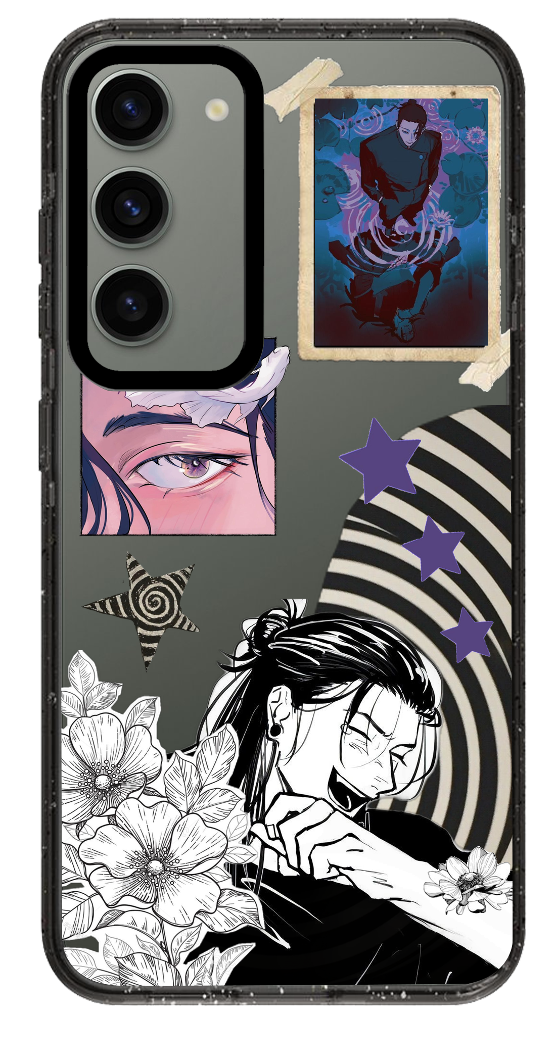 PixVoices rendered material preview - 6002 - Clear Black Samsung Case