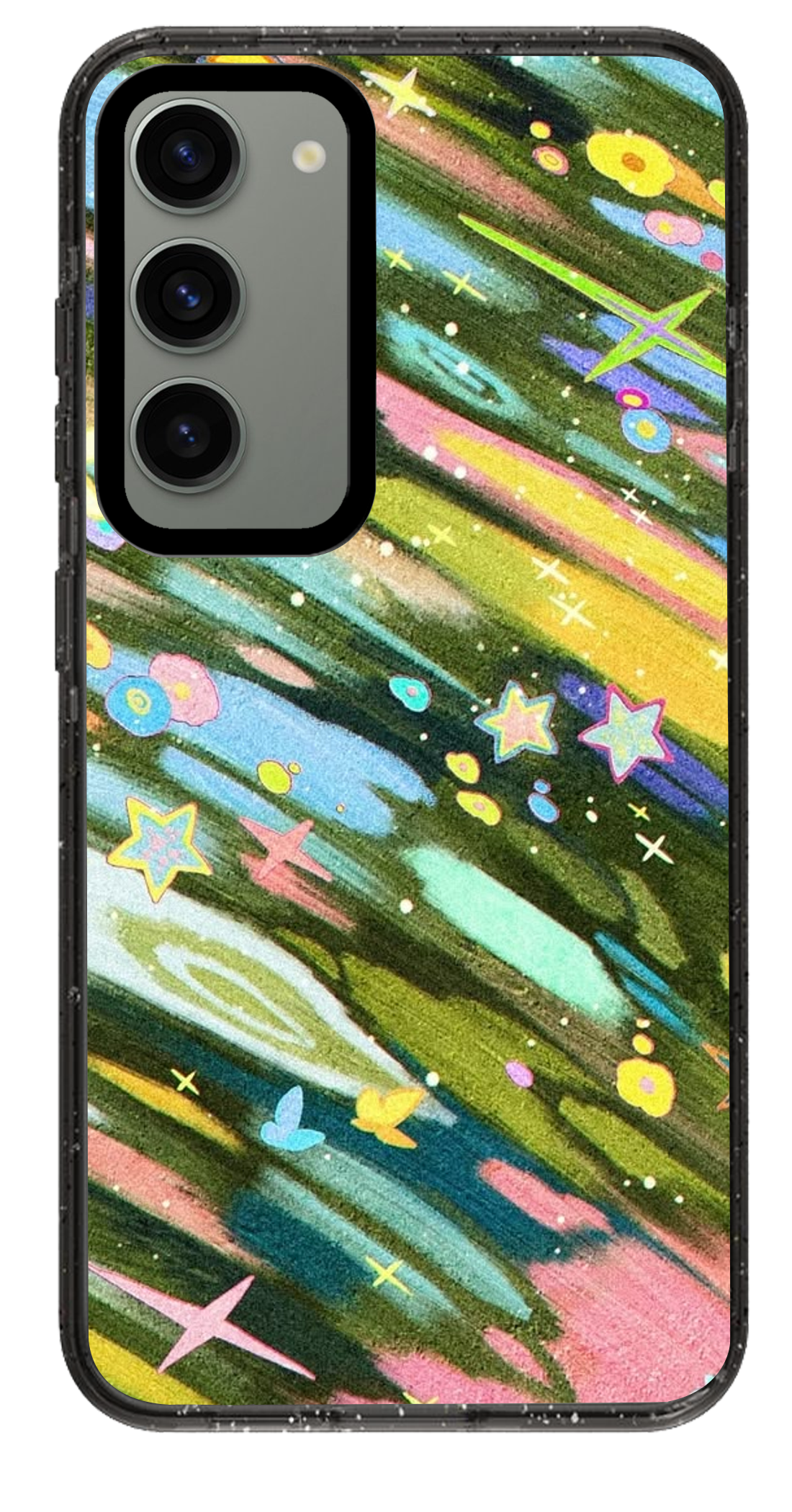 PixVoices rendered material preview - 6098 - Clear Black Samsung Case