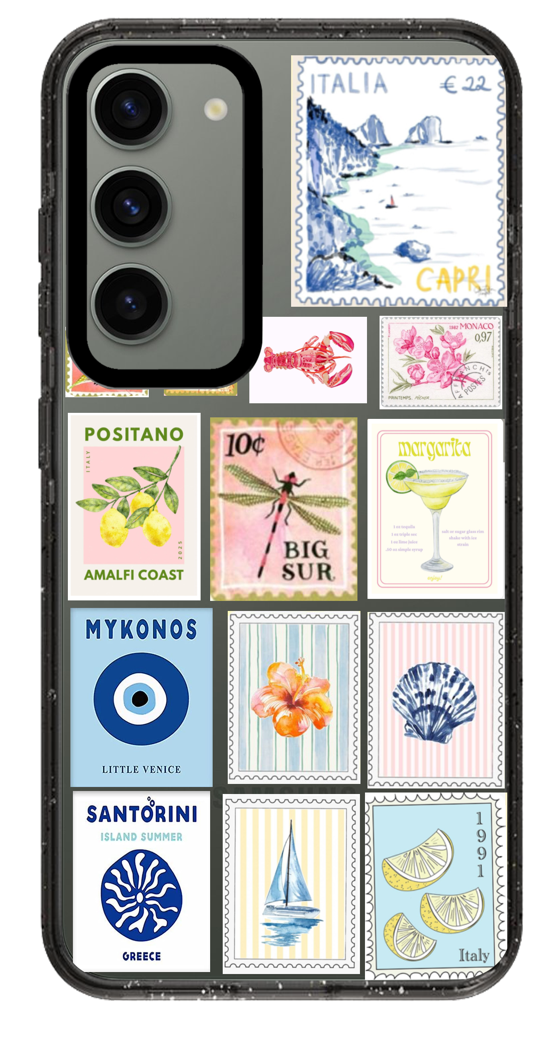 PixVoices rendered material preview - 6729 - Clear Black Samsung Case