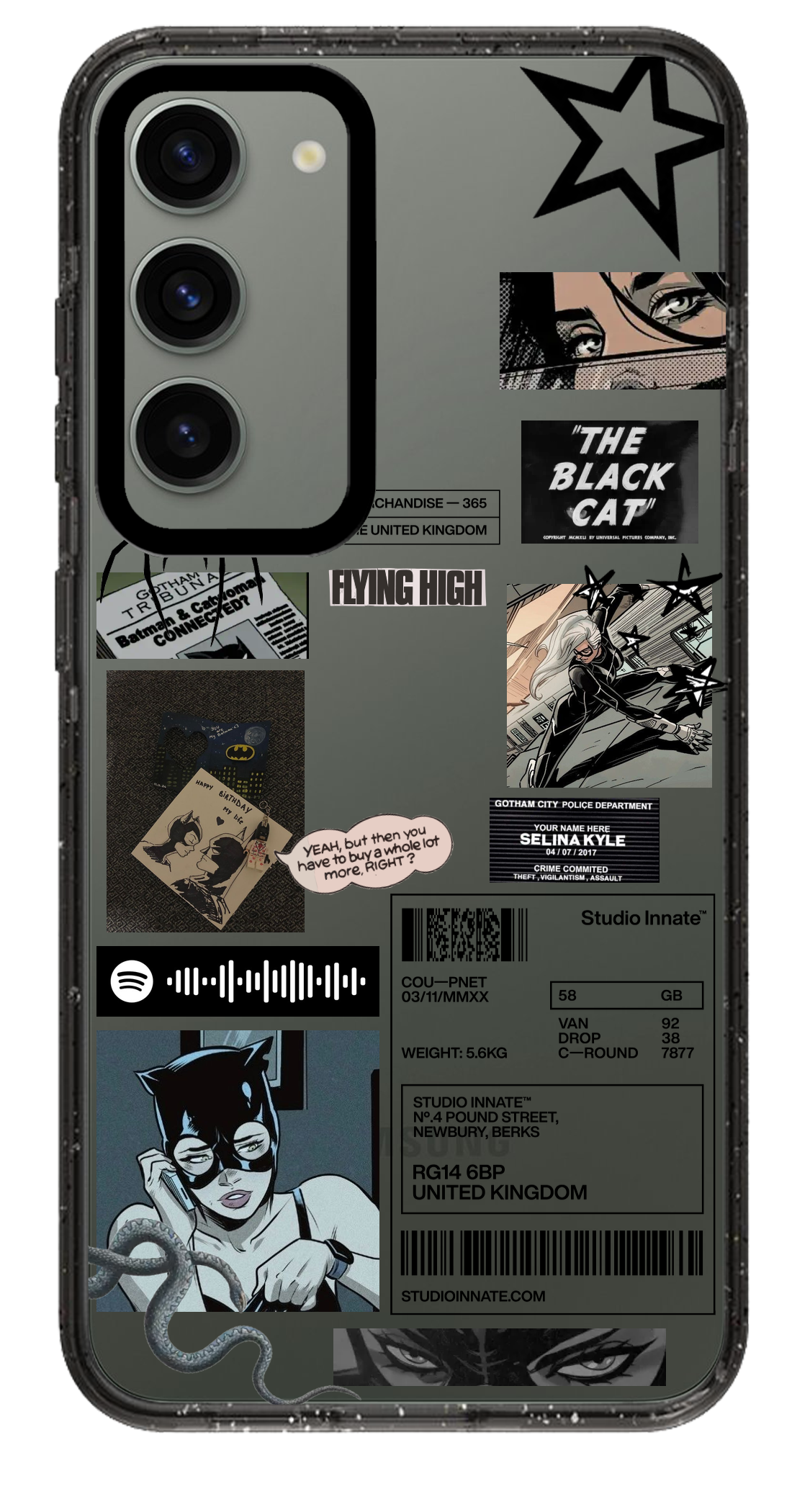 PixVoices rendered material preview - 3778 - Clear Black Samsung Case