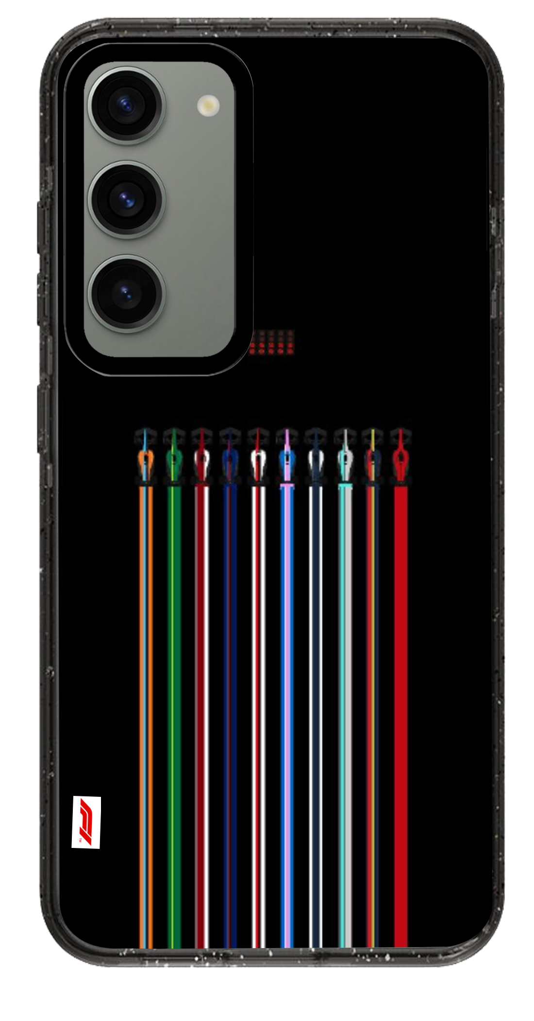 PixVoices rendered material preview - 4203 - Clear Black Samsung Case