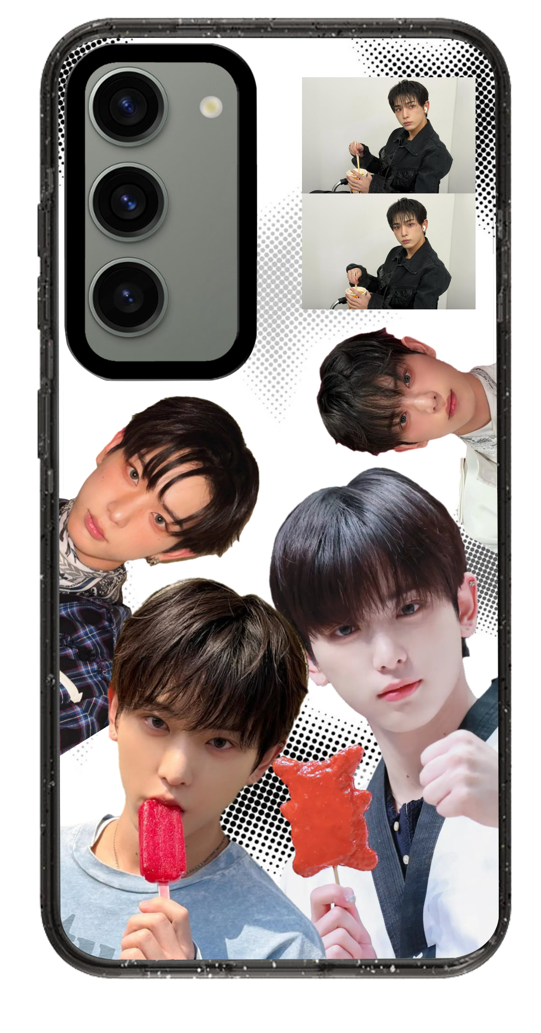 PixVoices rendered material preview - 6342 - Clear Black Samsung Case