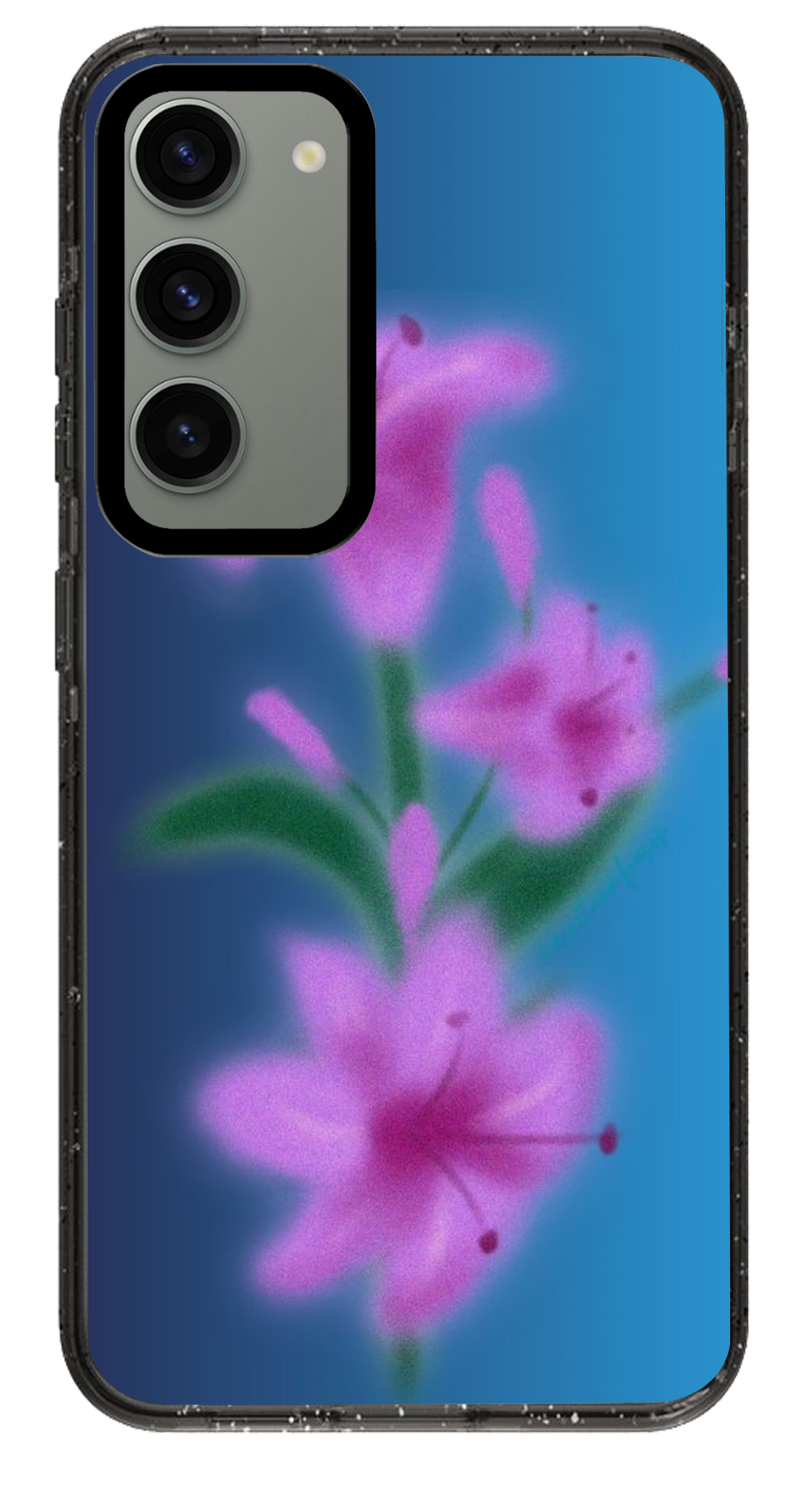 PixVoices rendered material preview - 6303 - Clear Black Samsung Case