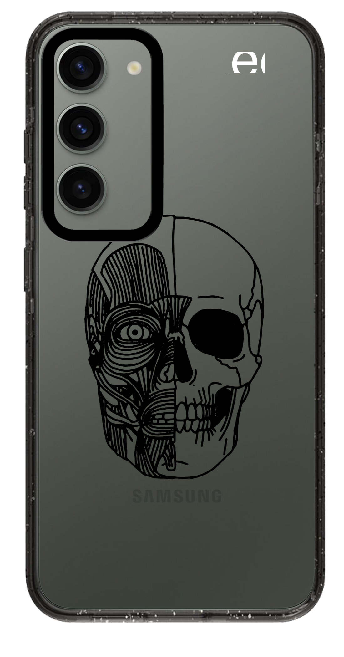 PixVoices rendered material preview - 6228 - Clear Black Samsung Case