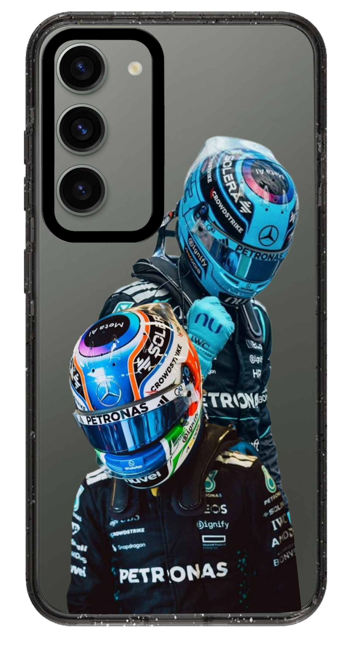PixVoices rendered material preview - 6209 - Clear Black Samsung Case