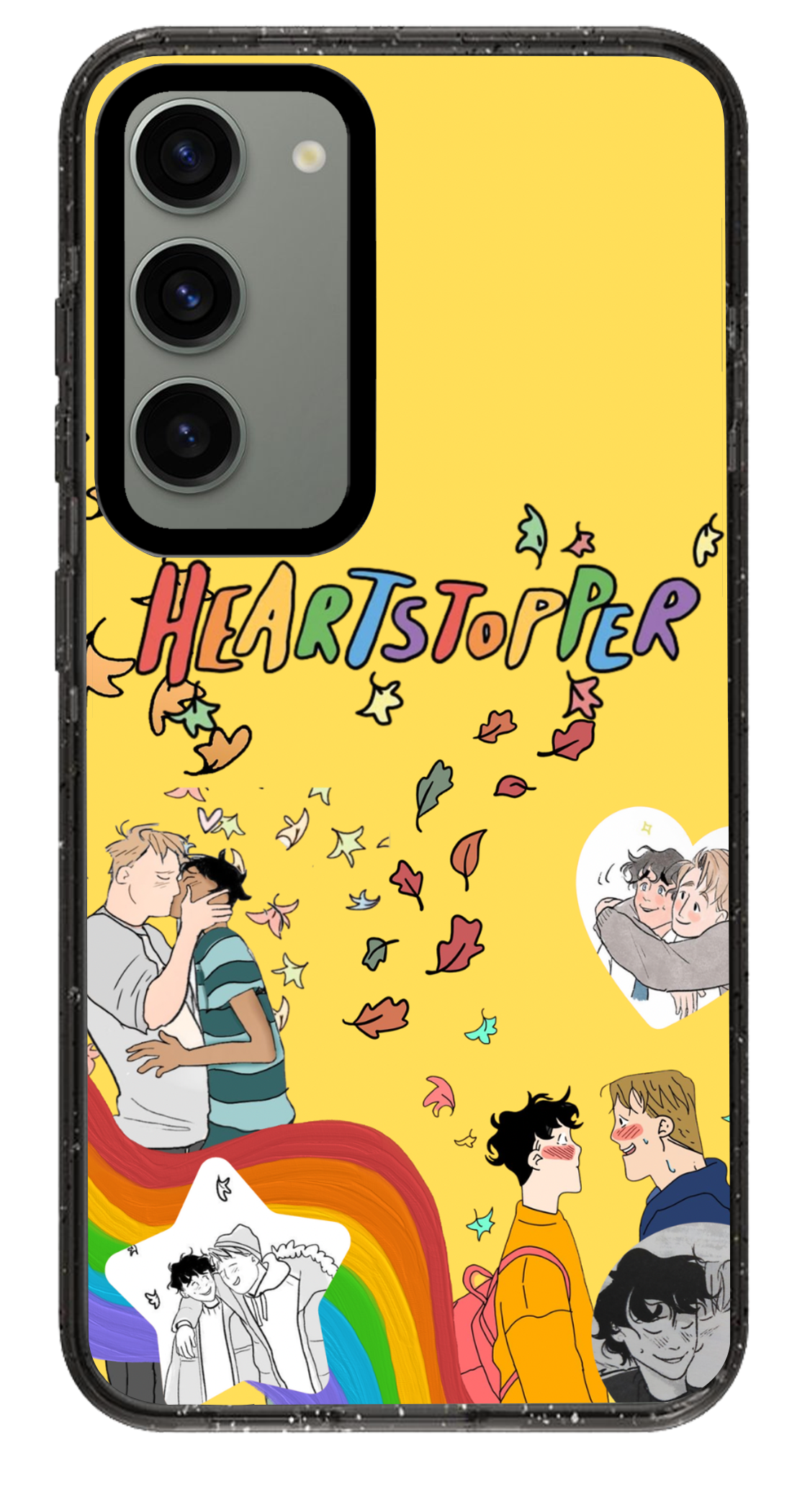 PixVoices rendered material preview - 6043 - Clear Black Samsung Case