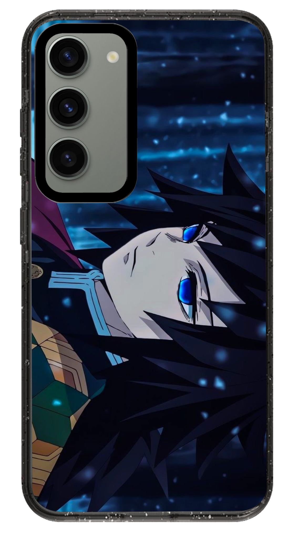 PixVoices rendered material preview - 6025 - Clear Black Samsung Case
