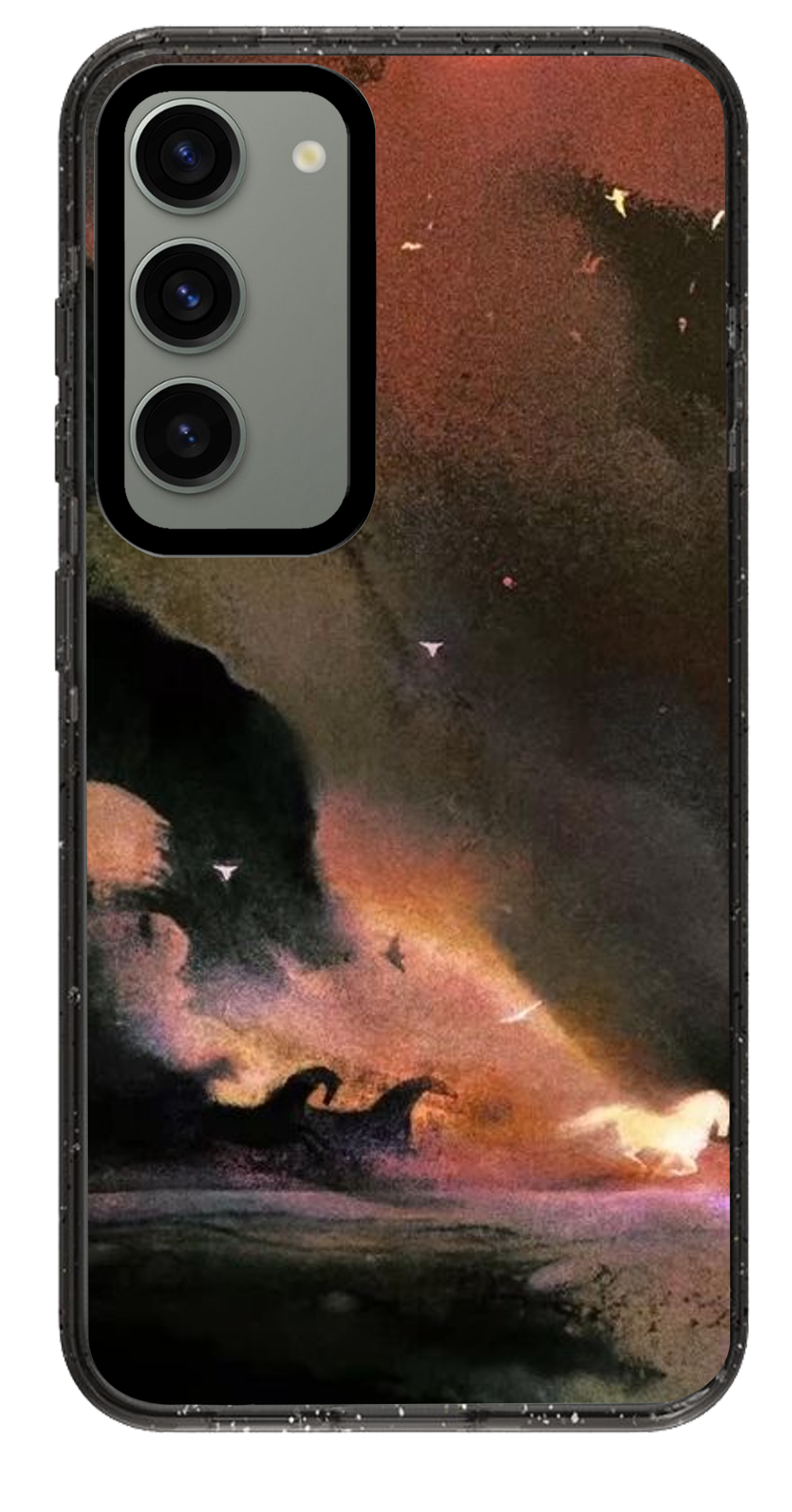 PixVoices rendered material preview - 6014 - Clear Black Samsung Case