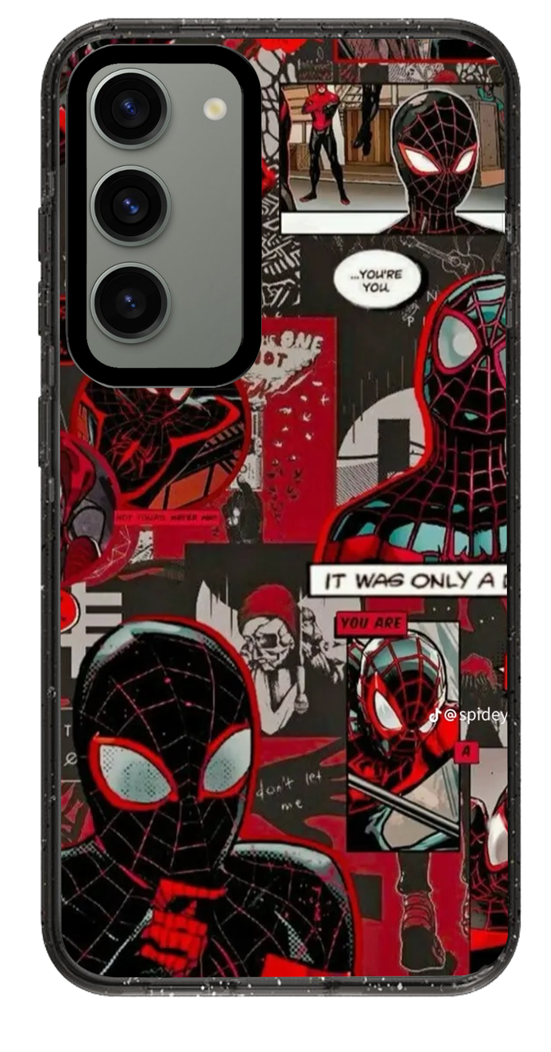 PixVoices rendered material preview - 6005 - Clear Black Samsung Case