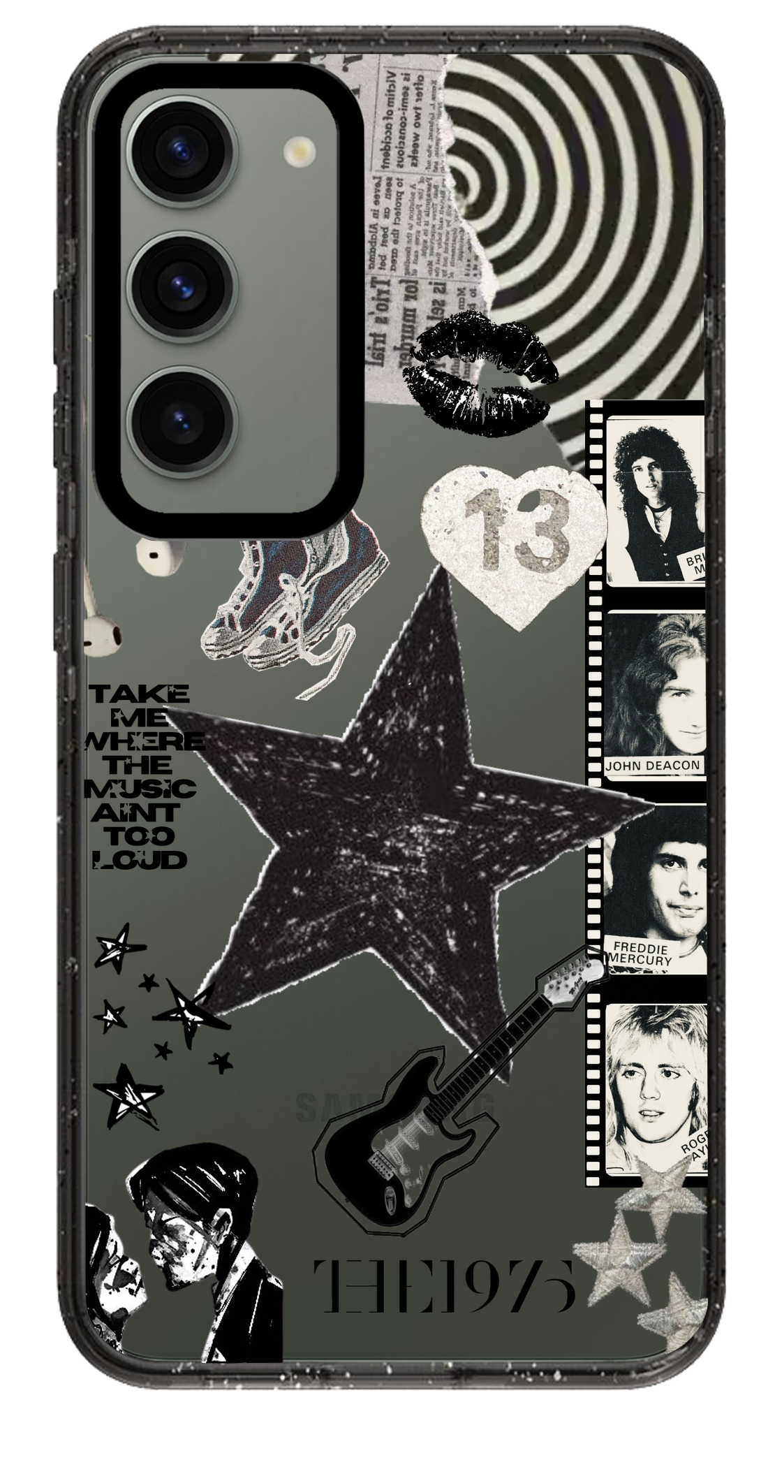 PixVoices rendered material preview - 5929 - Clear Black Samsung Case