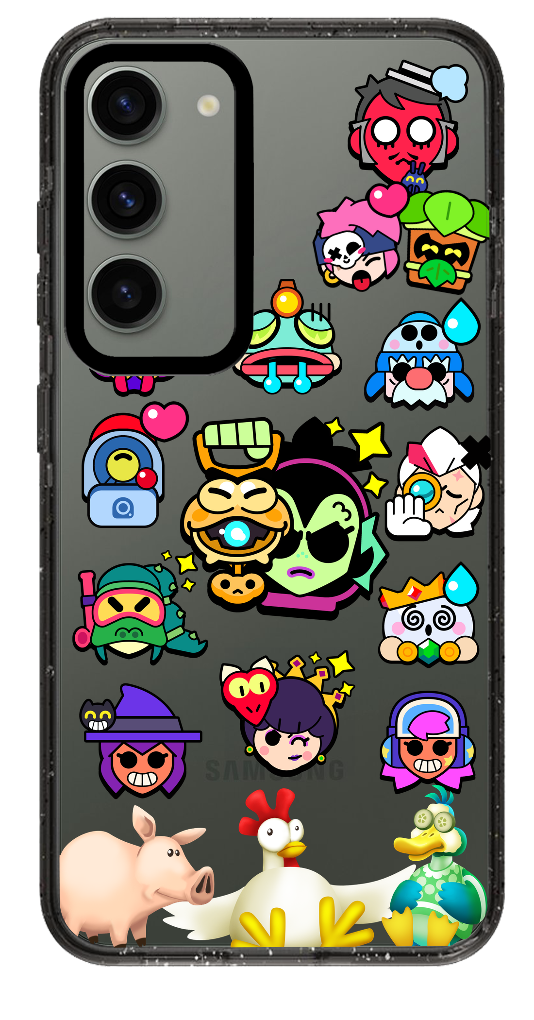 PixVoices rendered material preview - 5897 - Clear Black Samsung Case