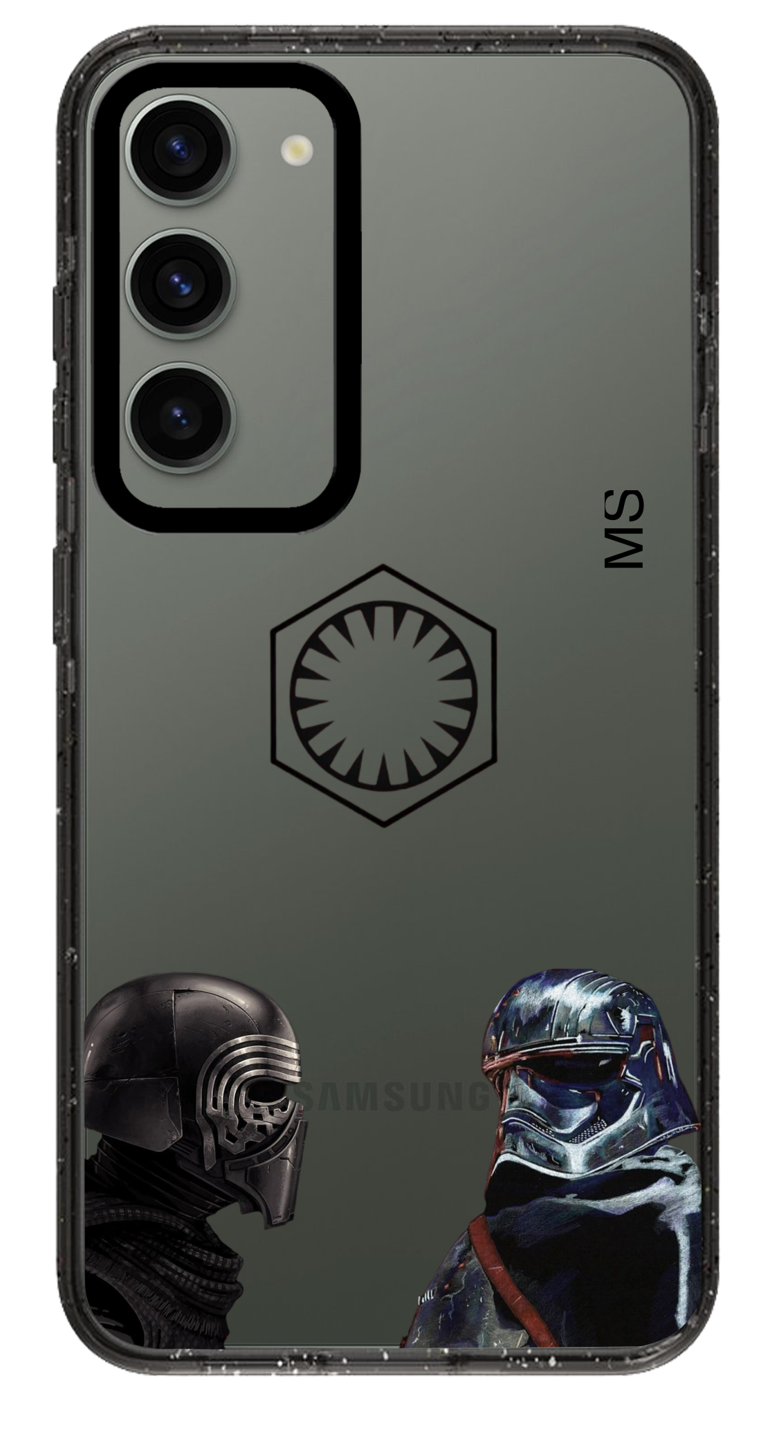PixVoices rendered material preview - 5864 - Clear Black Samsung Case