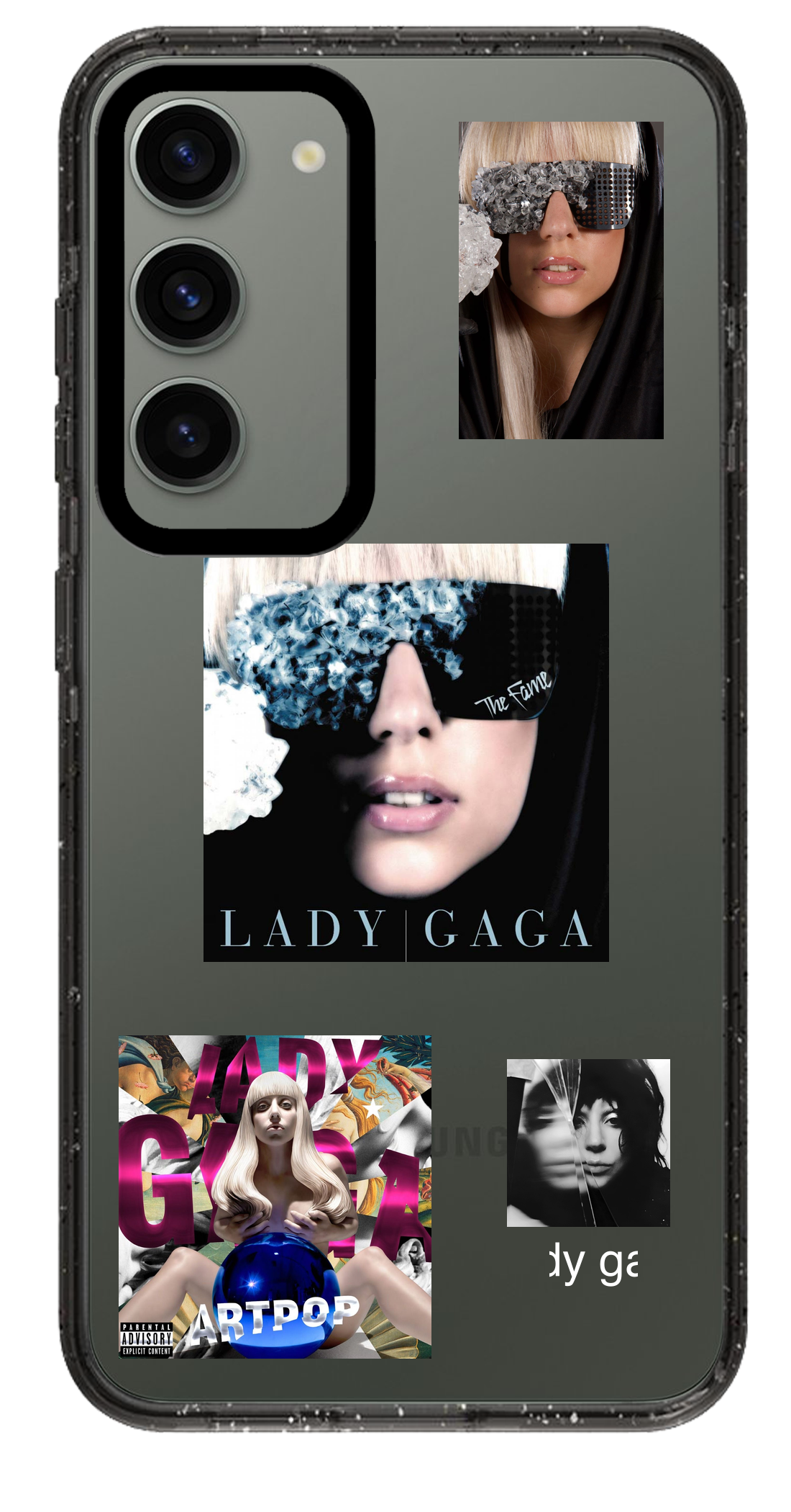 PixVoices rendered material preview - 5832 - Clear Black Samsung Case
