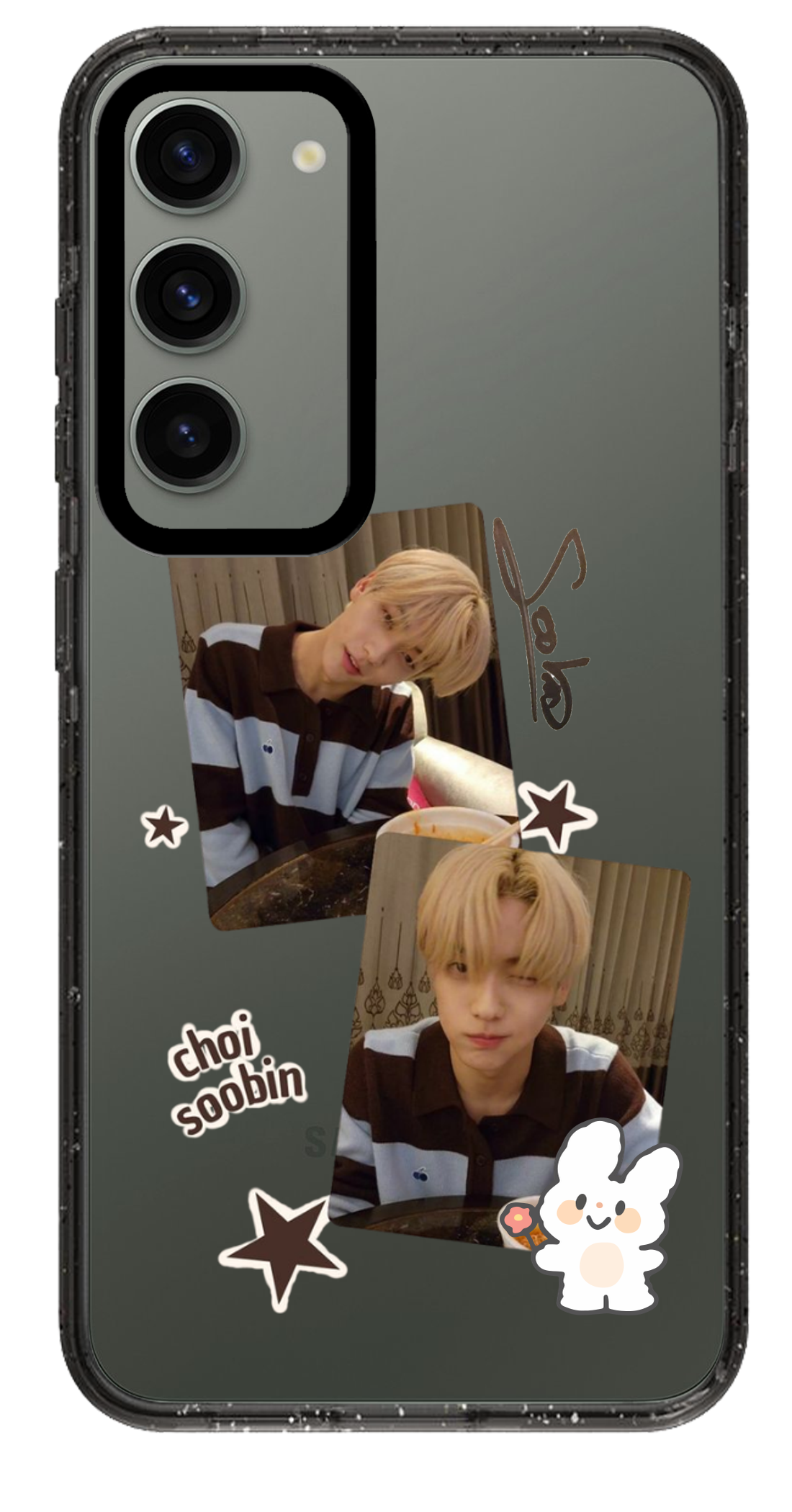 PixVoices rendered material preview - 5657 - Clear Black Samsung Case