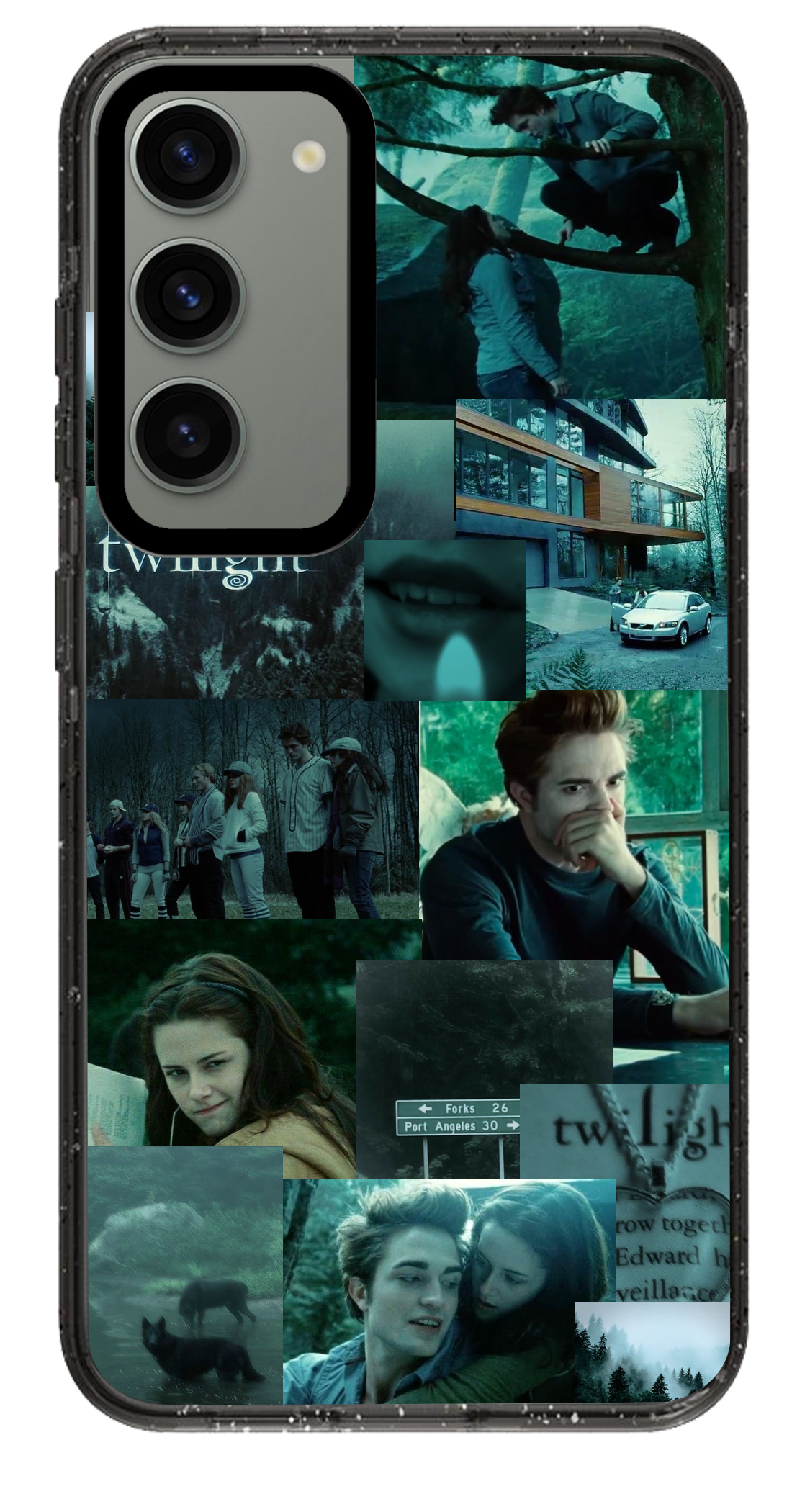 PixVoices rendered material preview - 5650 - Clear Black Samsung Case