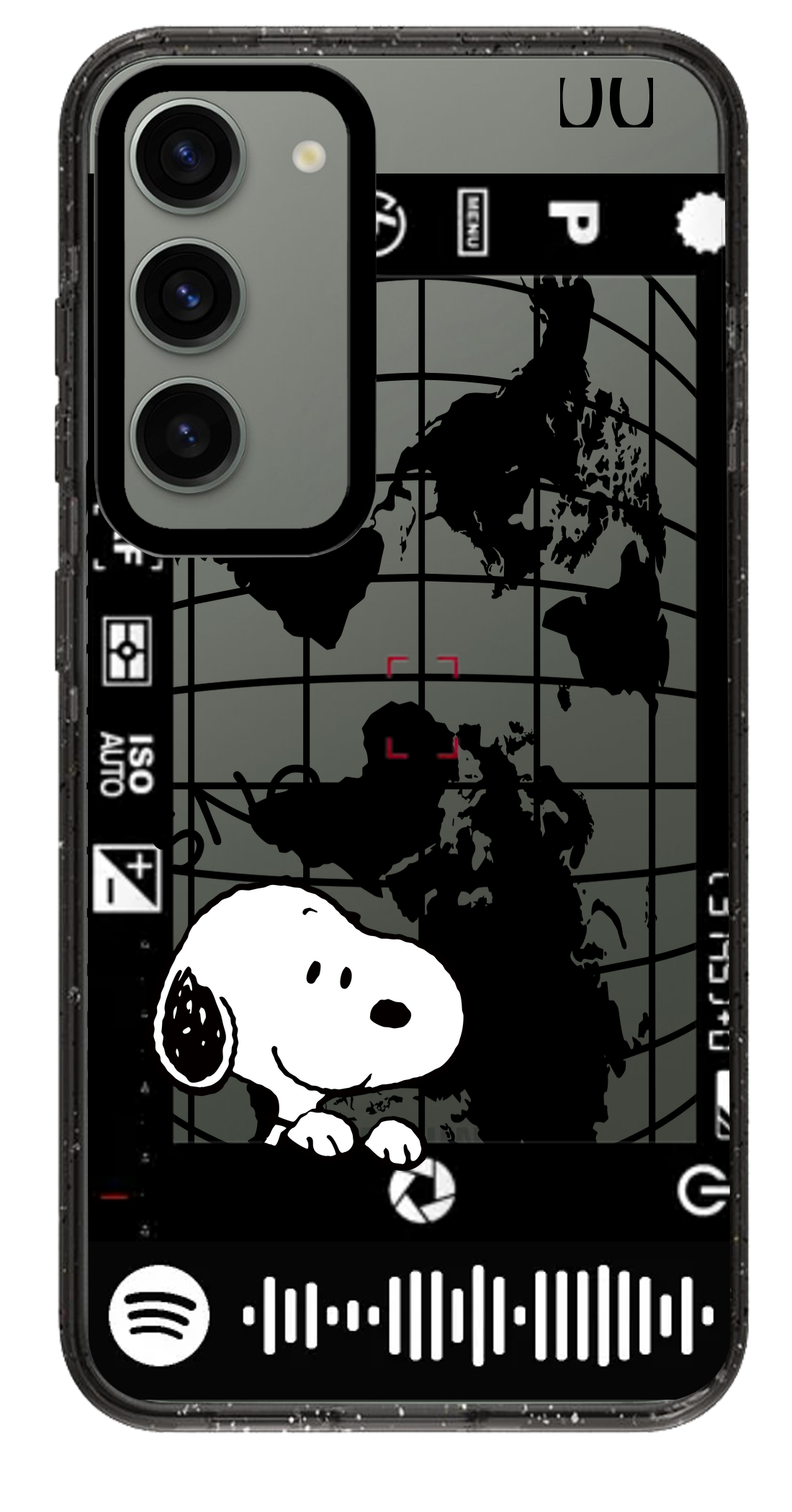 PixVoices rendered material preview - 5642 - Clear Black Samsung Case