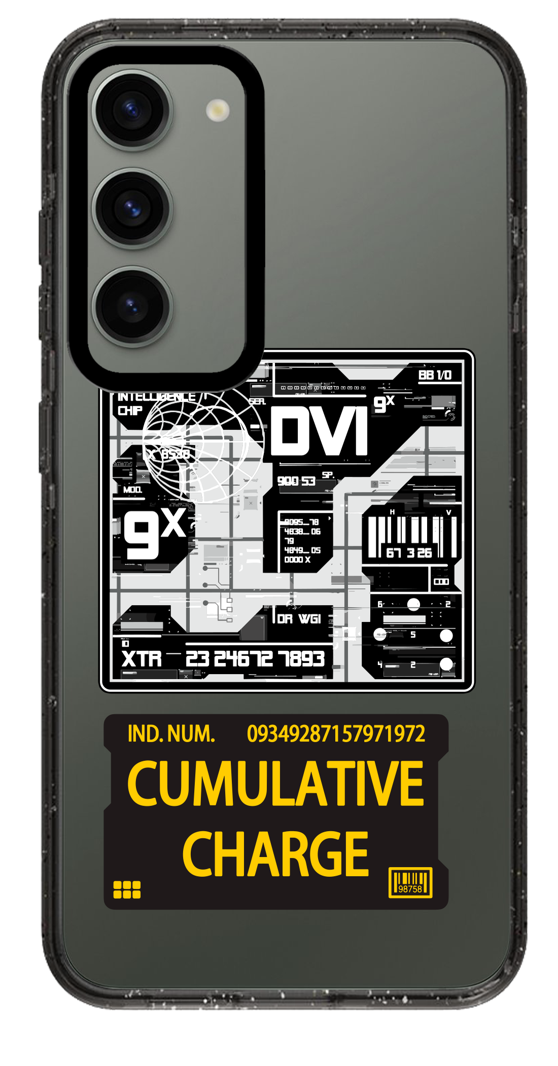 PixVoices rendered material preview - 5634 - Clear Black Samsung Case