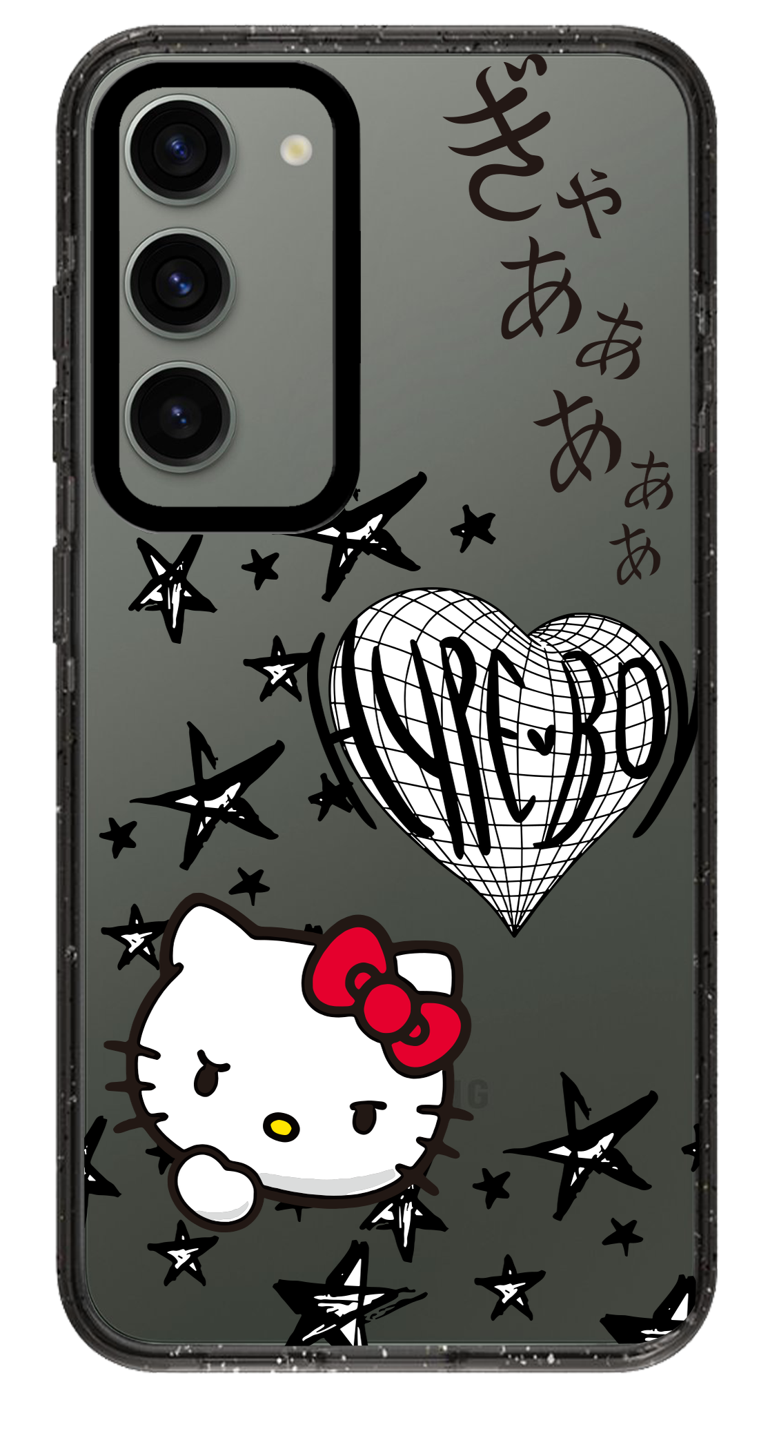 PixVoices rendered material preview - 4741 - Clear Black Samsung Case