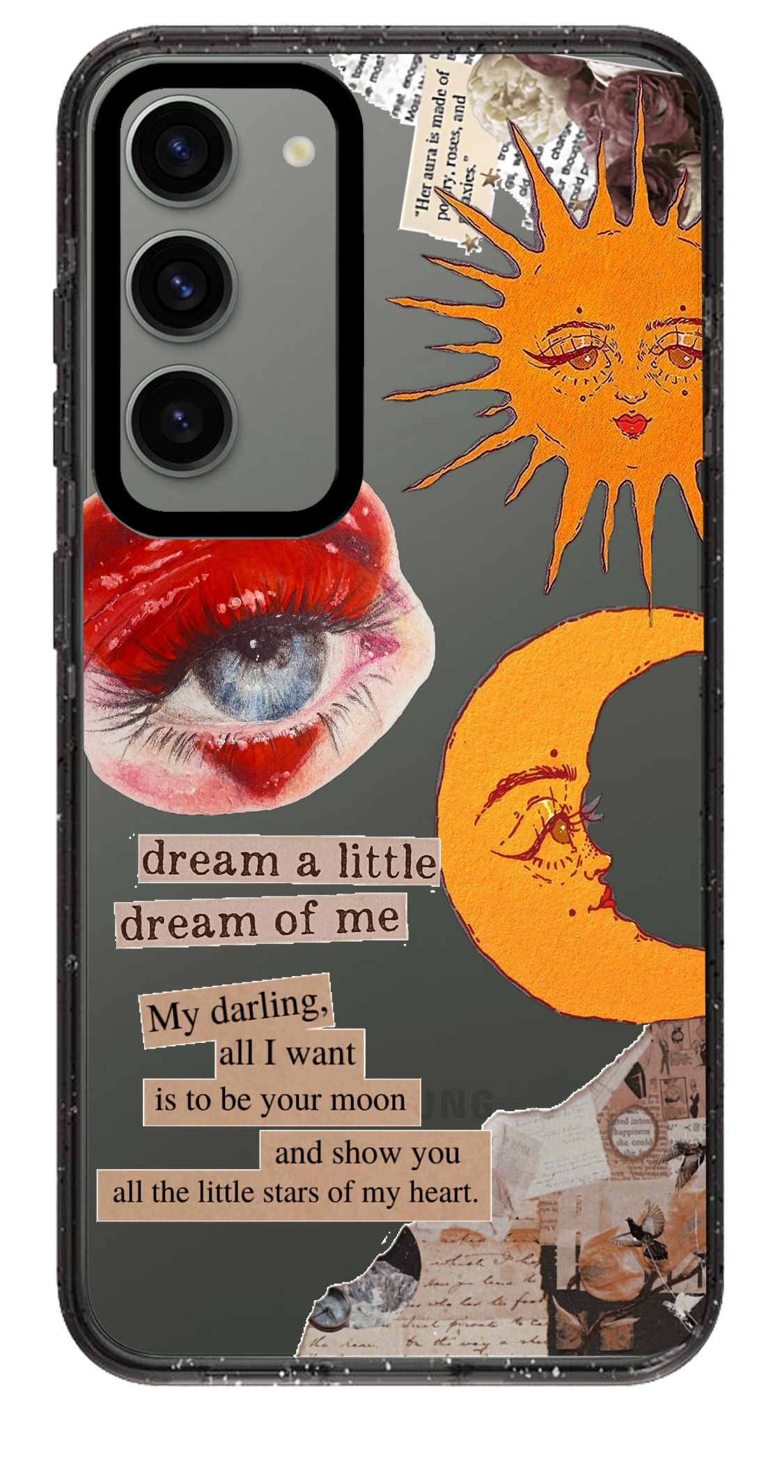 PixVoices rendered material preview - 4737 - Clear Black Samsung Case