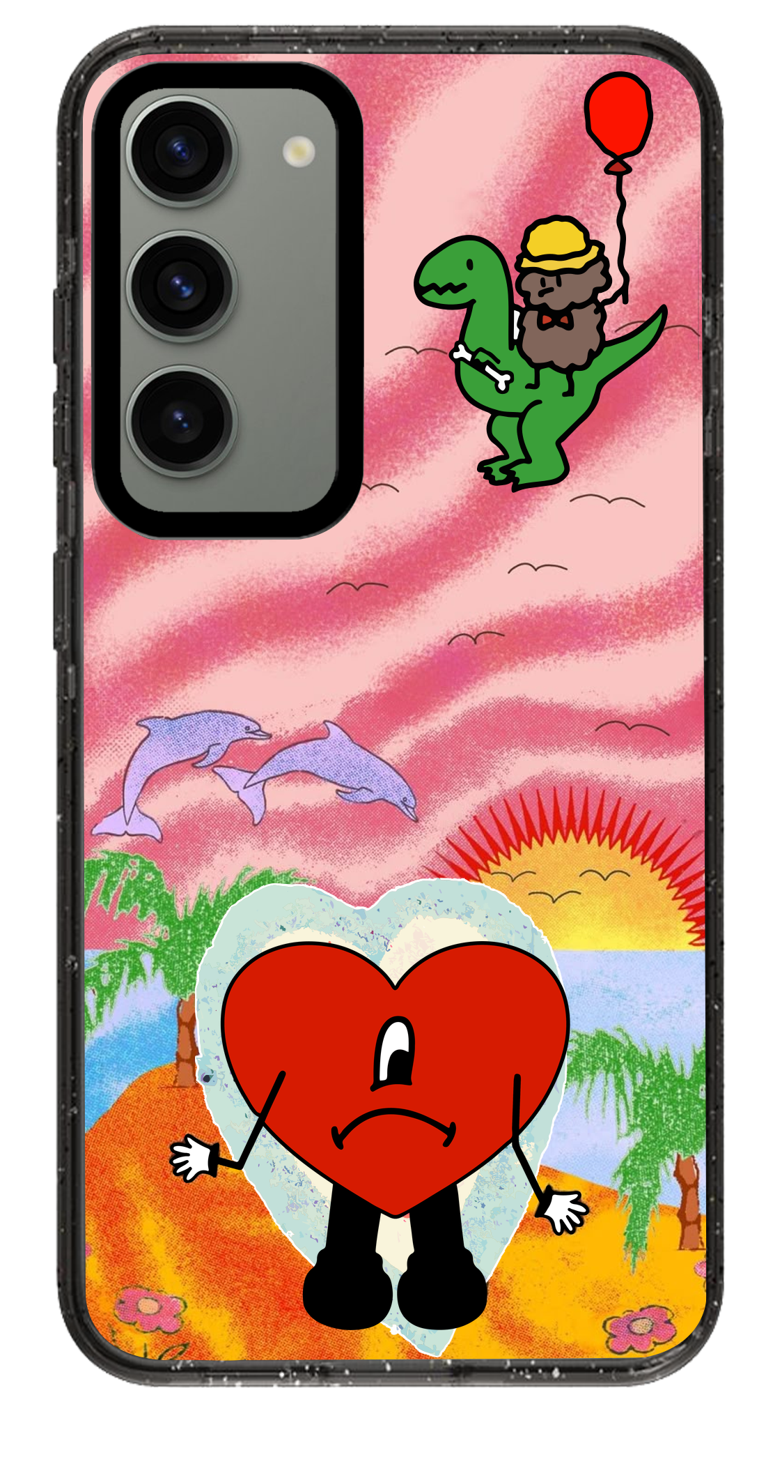 PixVoices rendered material preview - 4727 - Clear Black Samsung Case