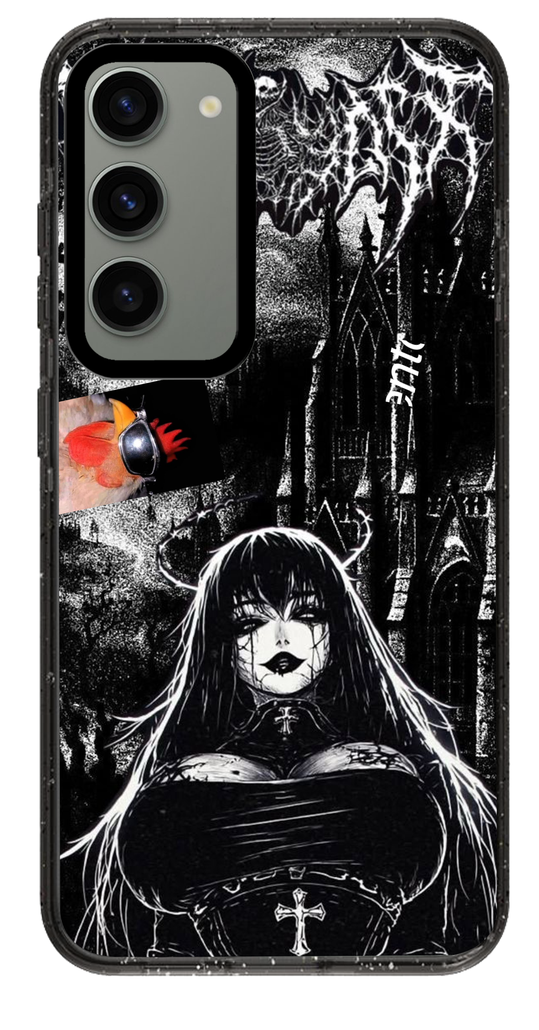 PixVoices rendered material preview - 4717 - Clear Black Samsung Case