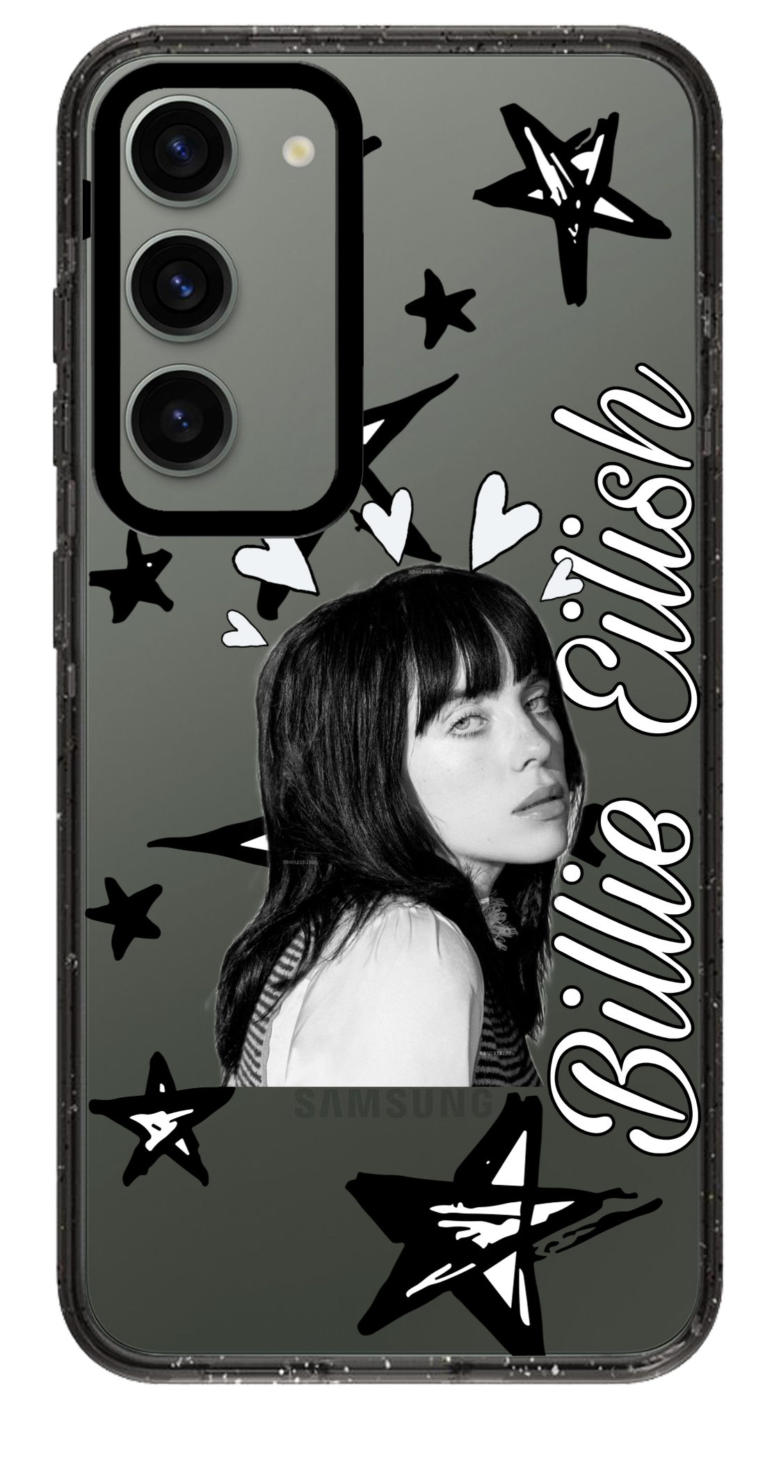 PixVoices rendered material preview - 4484 - Clear Black Samsung Case