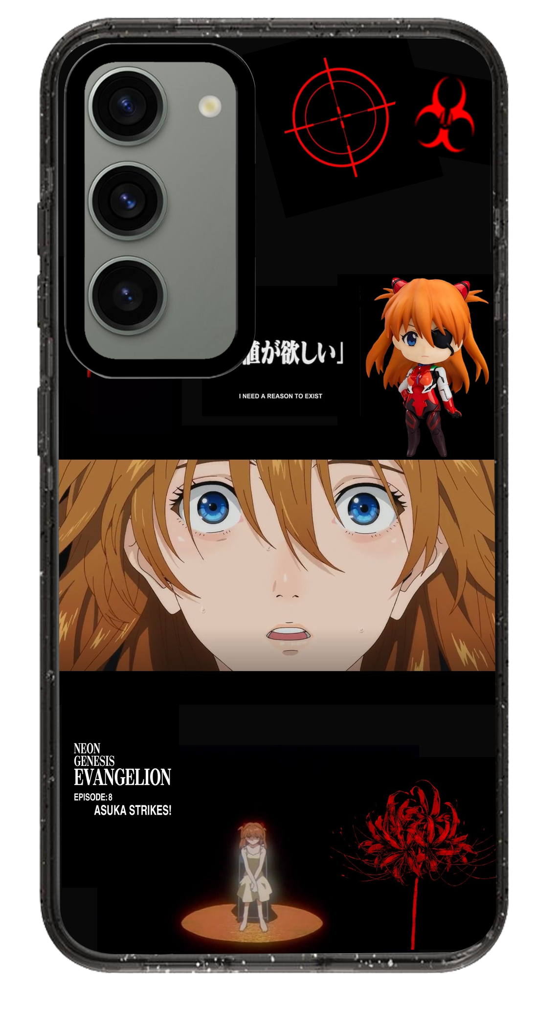 PixVoices rendered material preview - 4013 - Clear Black Samsung Case