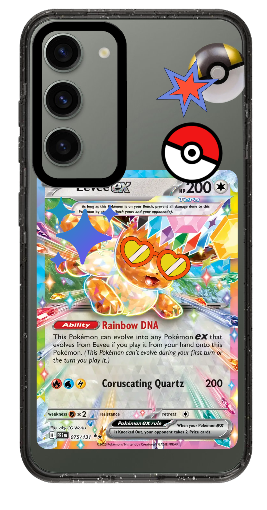 PixVoices rendered material preview - 3887 - Clear Black Samsung Case