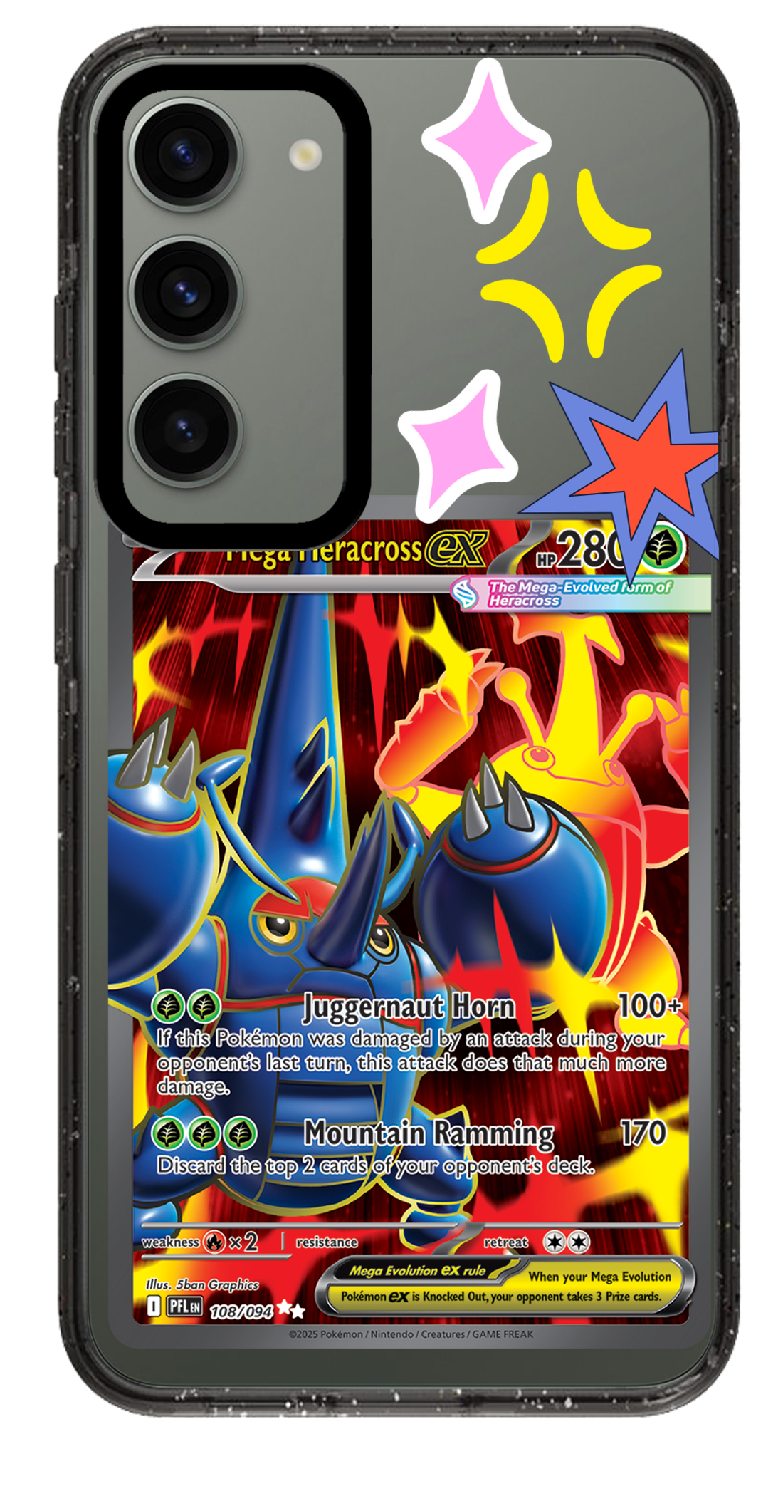 PixVoices rendered material preview - 3884 - Clear Black Samsung Case