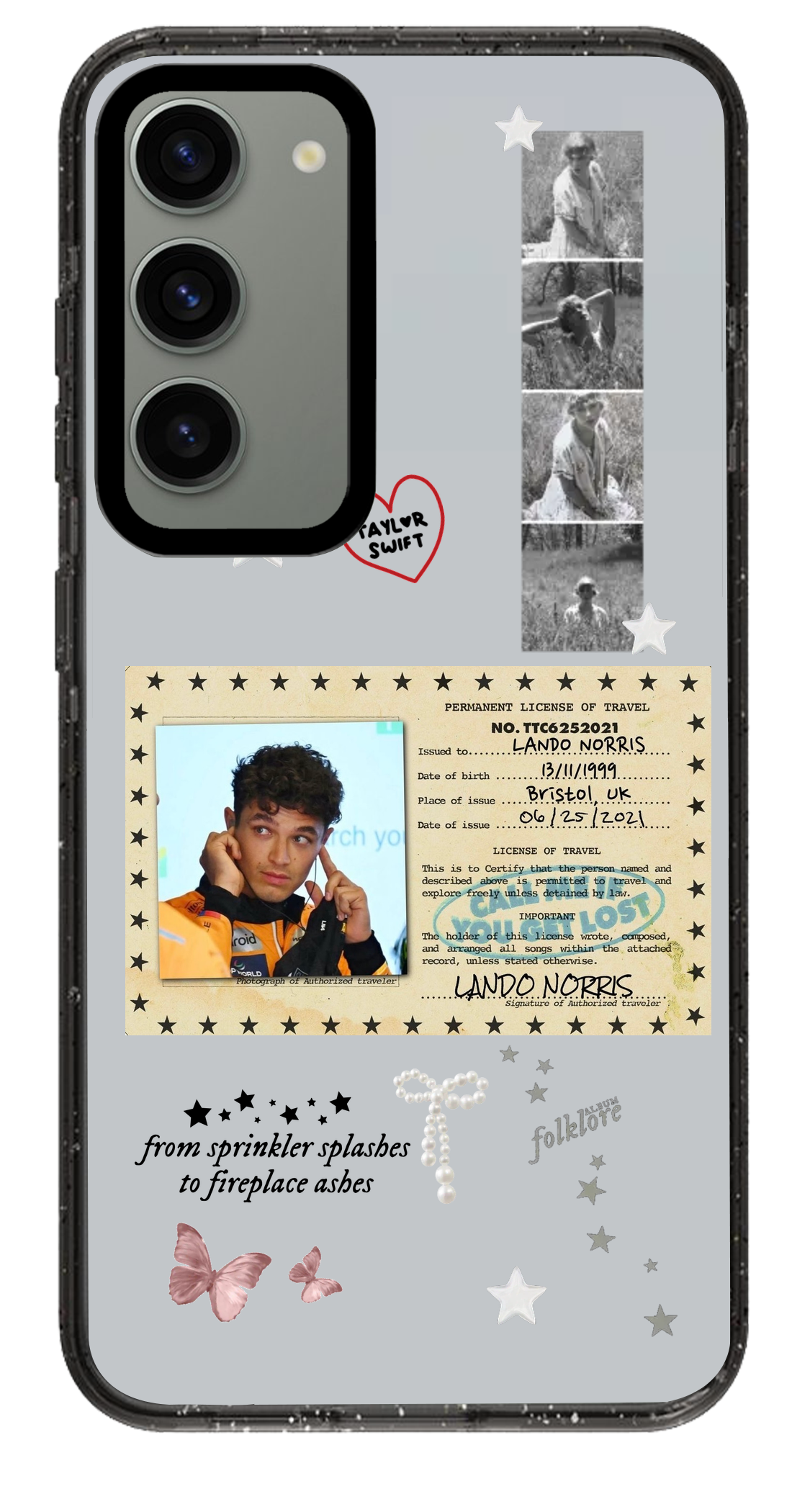 PixVoices rendered material preview - 3030 - Clear Black Samsung Case