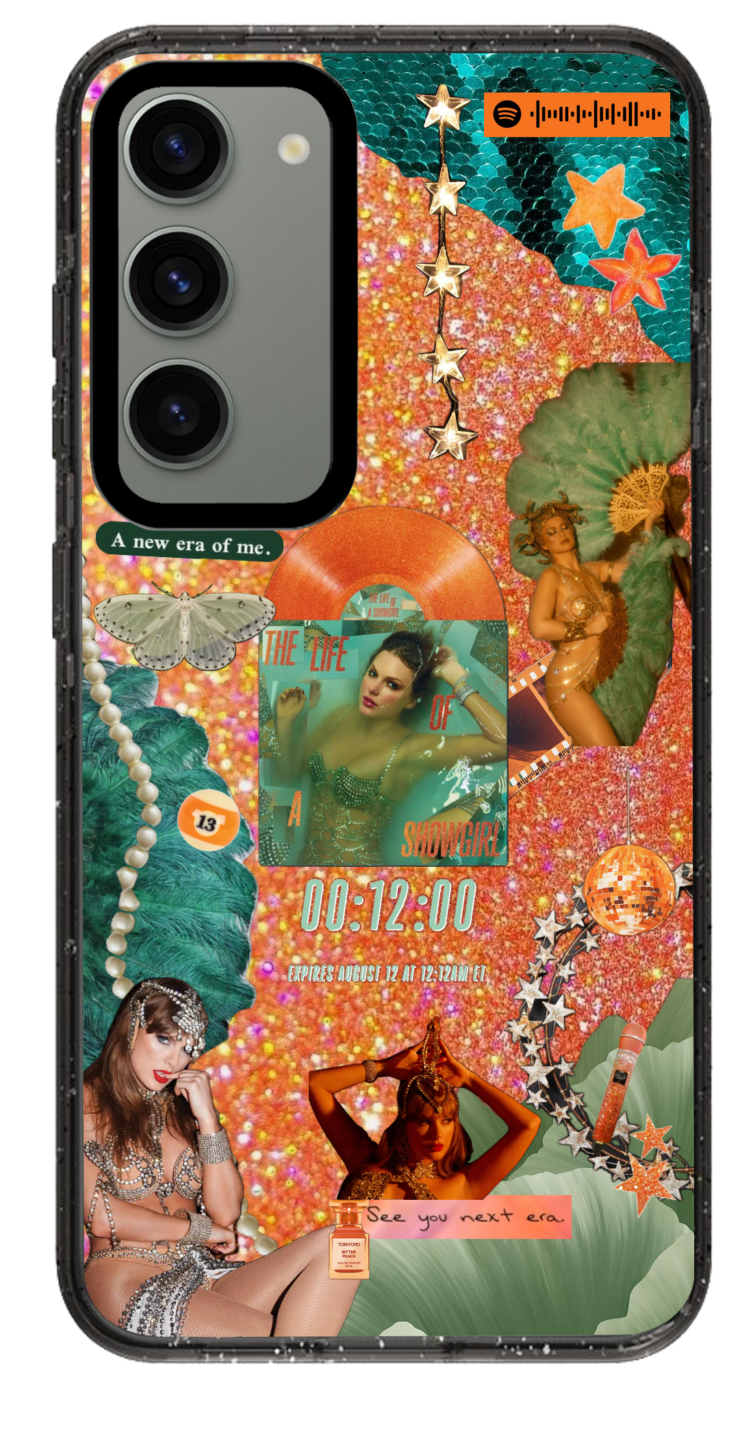 PixVoices rendered material preview - 2886 - Clear Black Samsung Case