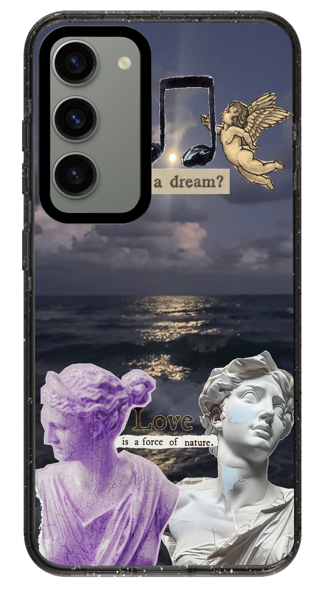 PixVoices rendered material preview - 2854 - Clear Black Samsung Case