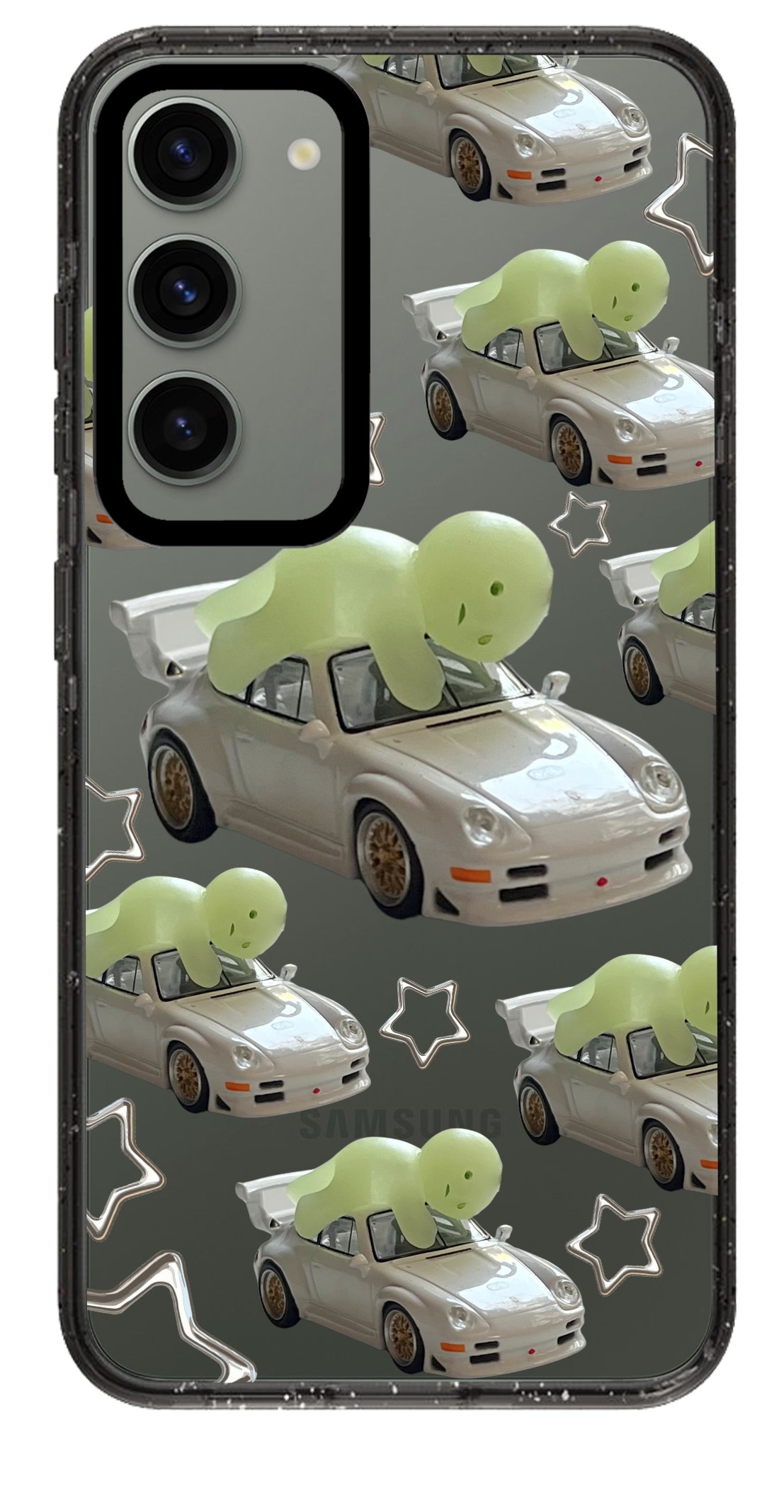 PixVoices rendered material preview - 2817 - Clear Black Samsung Case