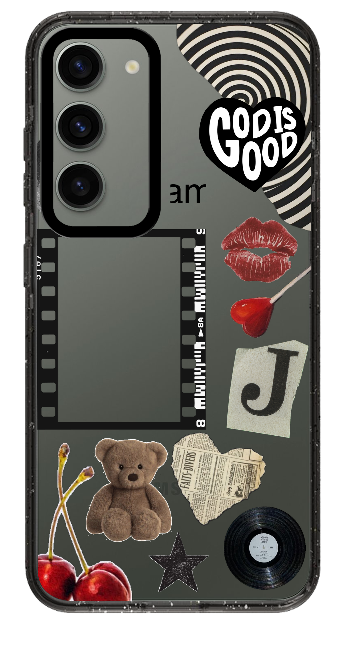 PixVoices rendered material preview - 2793 - Clear Black Samsung Case
