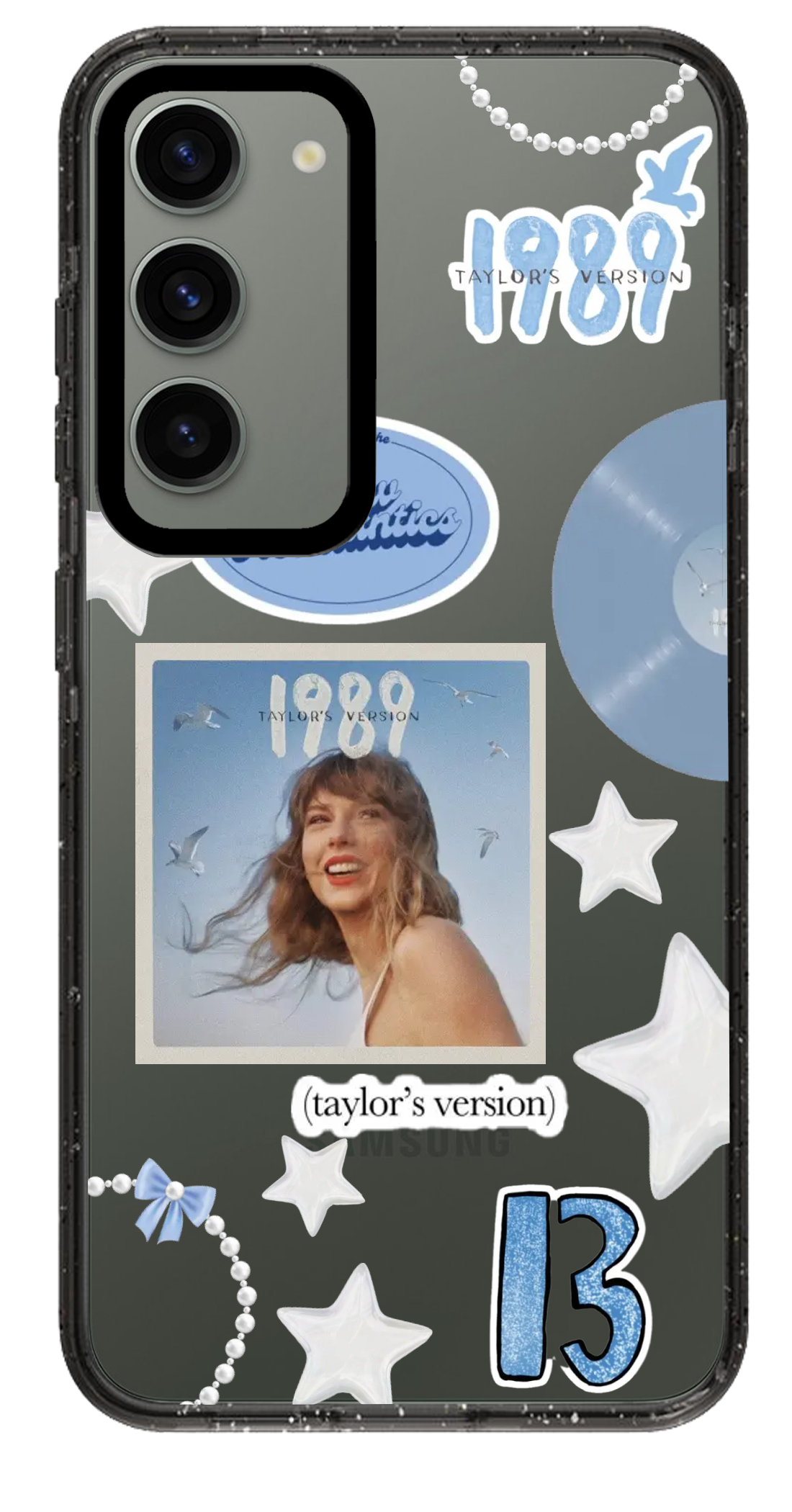 PixVoices rendered material preview - 2782 - Clear Black Samsung Case